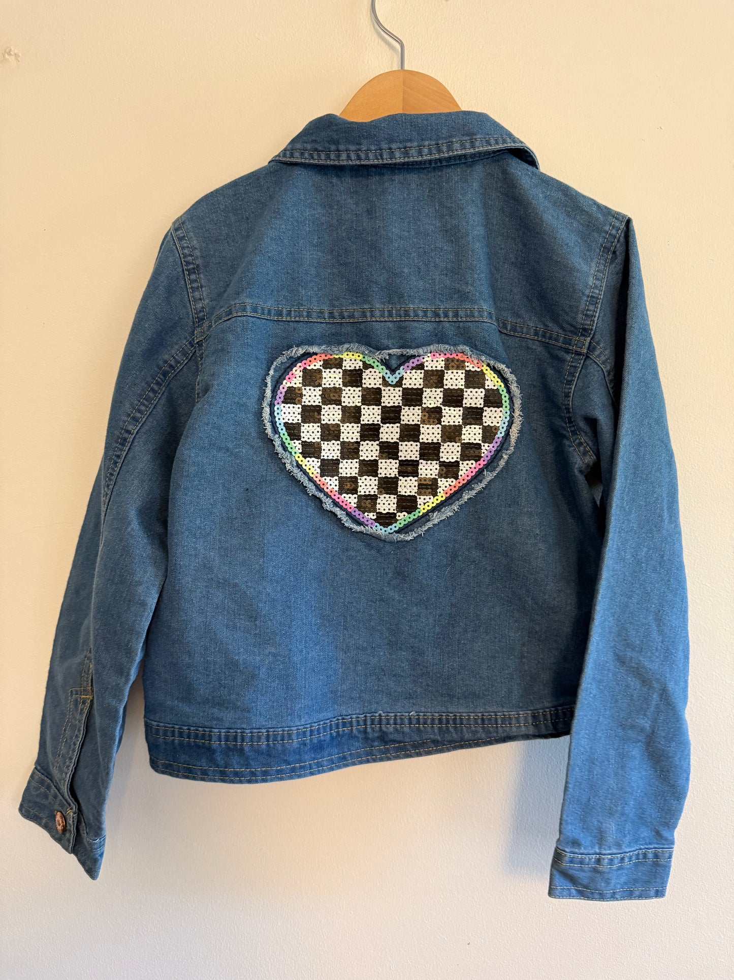 VINCE CAMUTO HEART JEAN JACKET SIZE 10