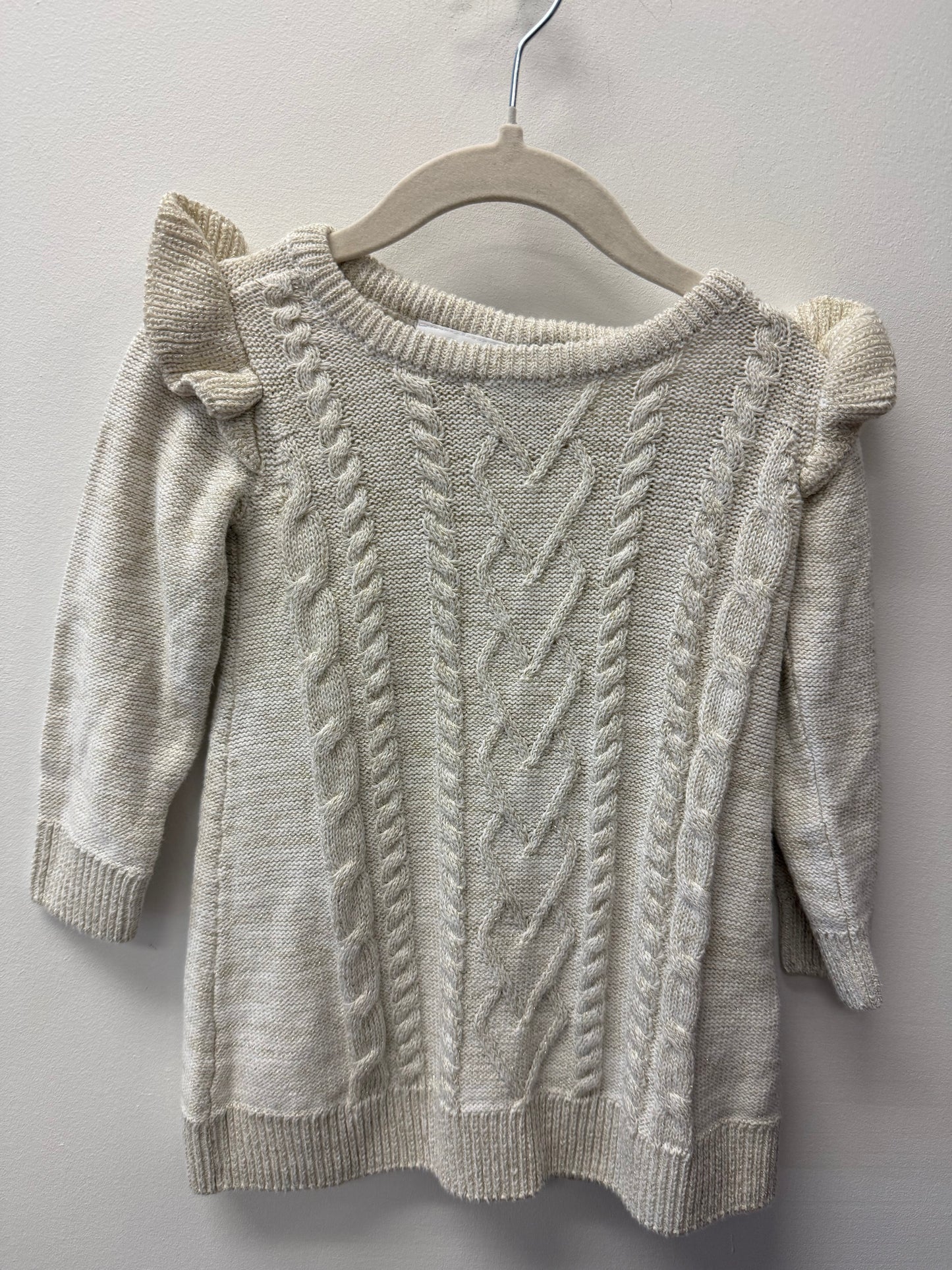CHILDRENS PLACE KNIT SPARKLE DRESS SIZE 18-24M