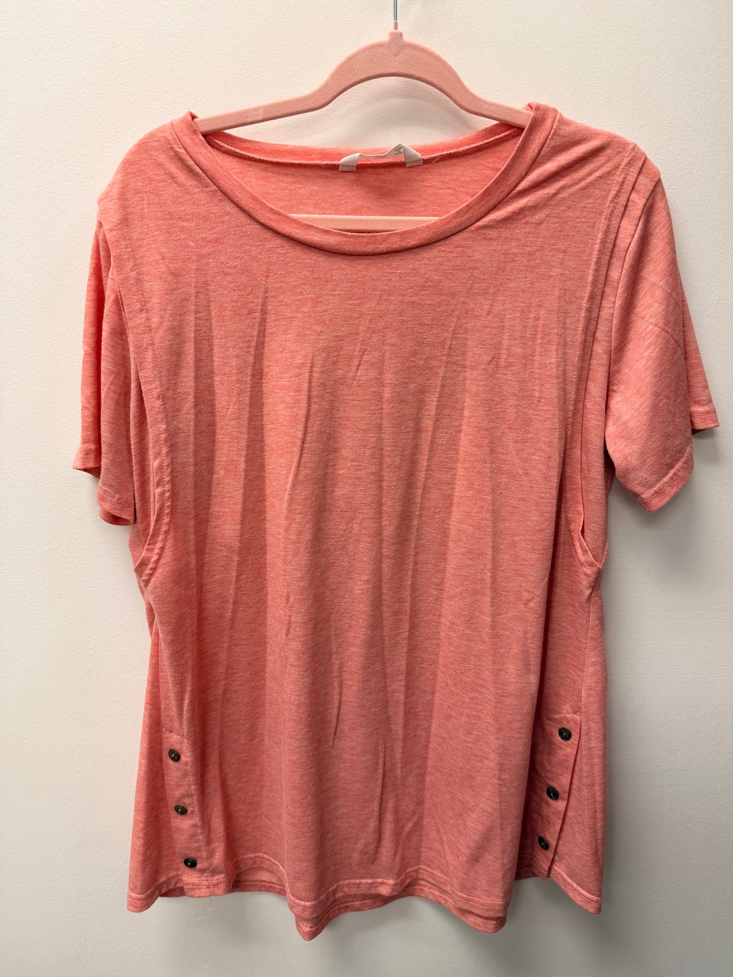 PEACH COLOR MATERNITY/NURSING TOP SIZE 2XL