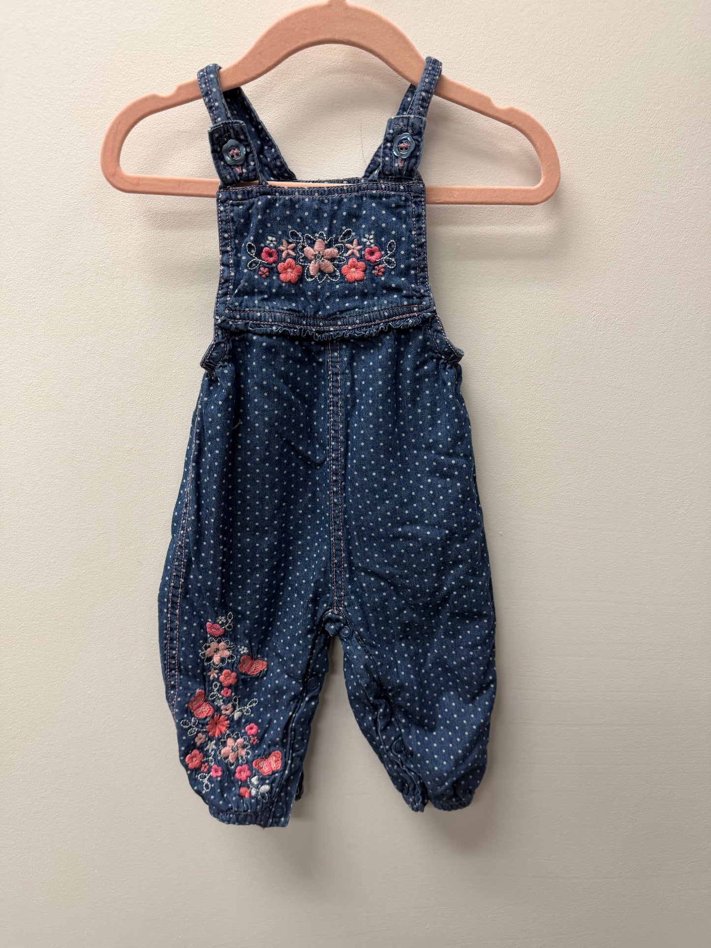 GEORGE POLKA DOT FLORAL ROMPER SIZE 6-9M