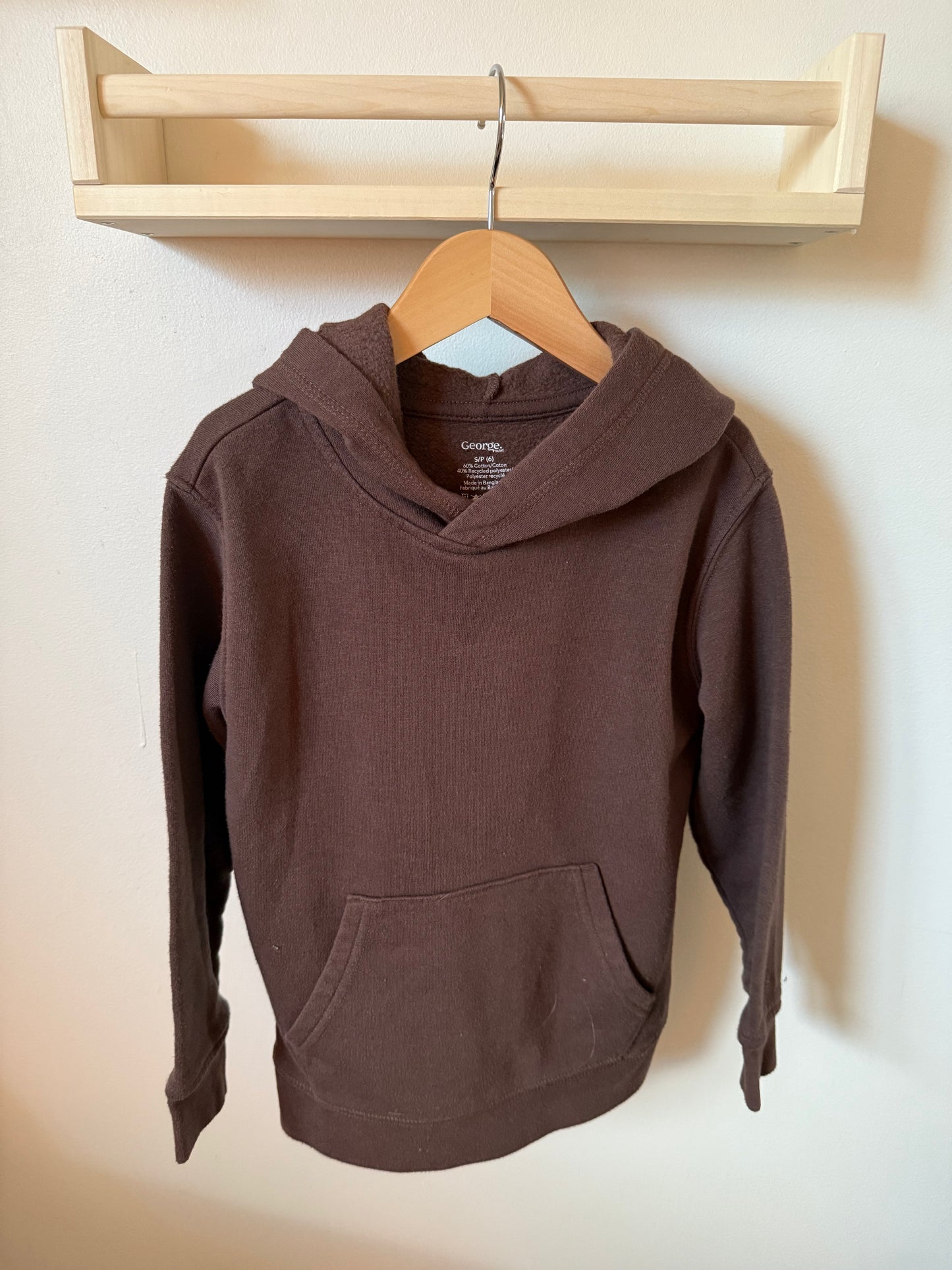 GEORGE BROWN HOODIE SIZE 6