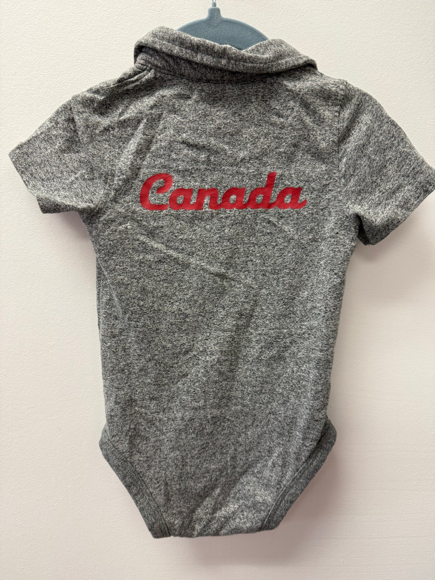 CANADIANA GREY ONESIE SIZE 12-18M