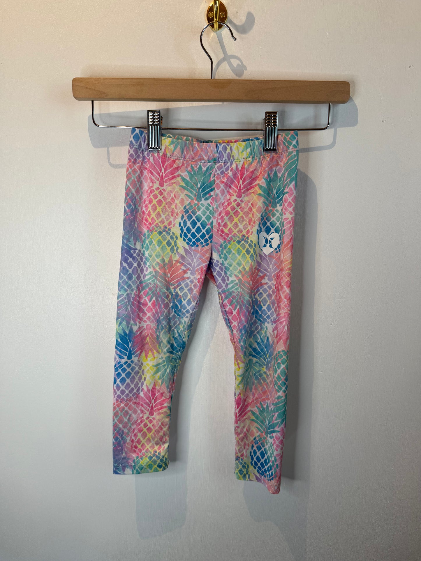 HURLEY MULTI COLORED LEGGINGS 3T