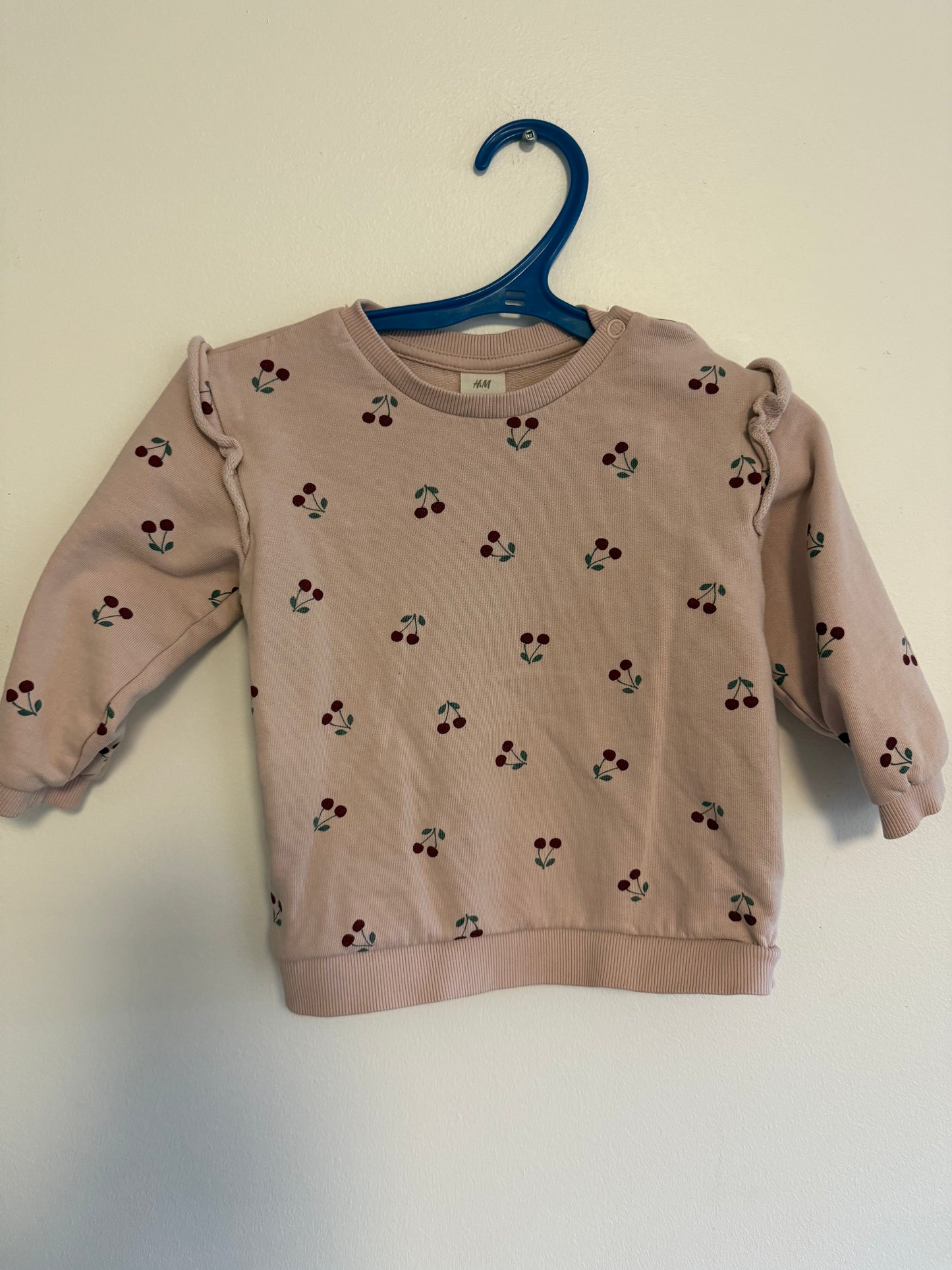H&M CHERRY CREW SIZE 18M