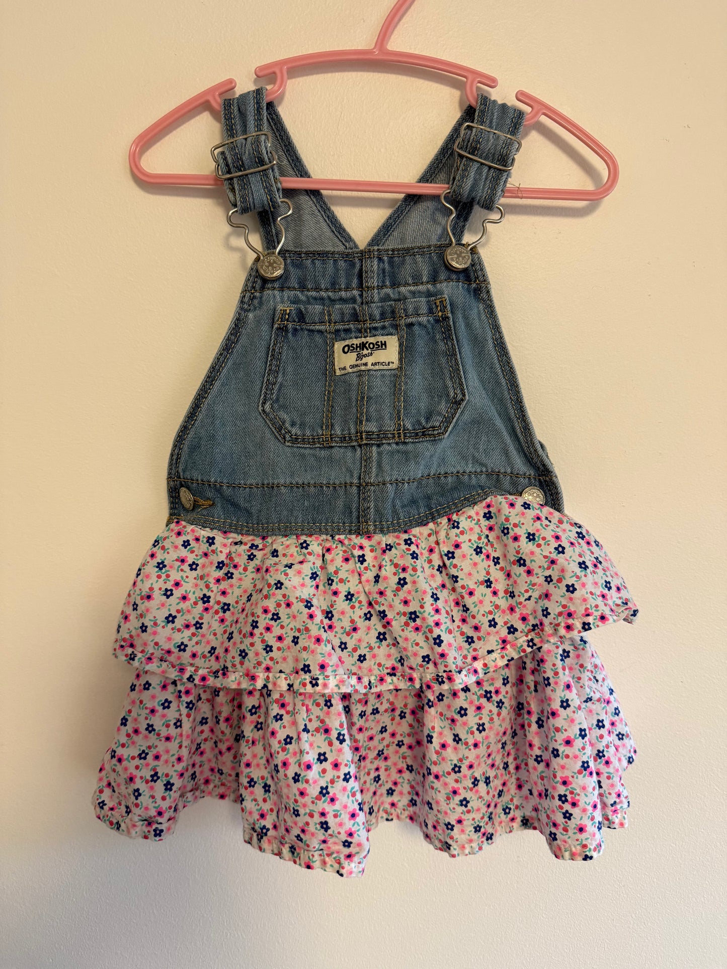 OSHKOSH FLORAL SKIRTALL SIZE 12-18M