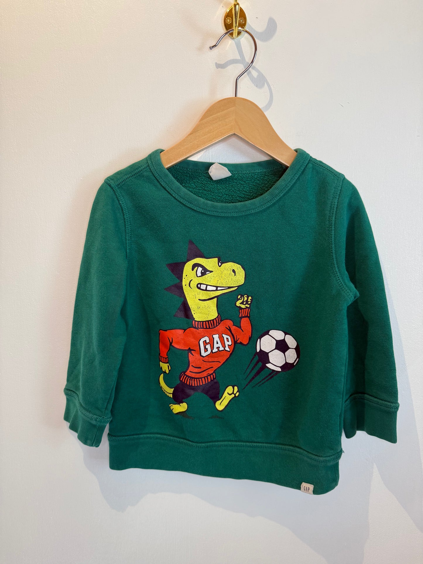 BABY GAP GREEN SOCCER CREW SIZE 3