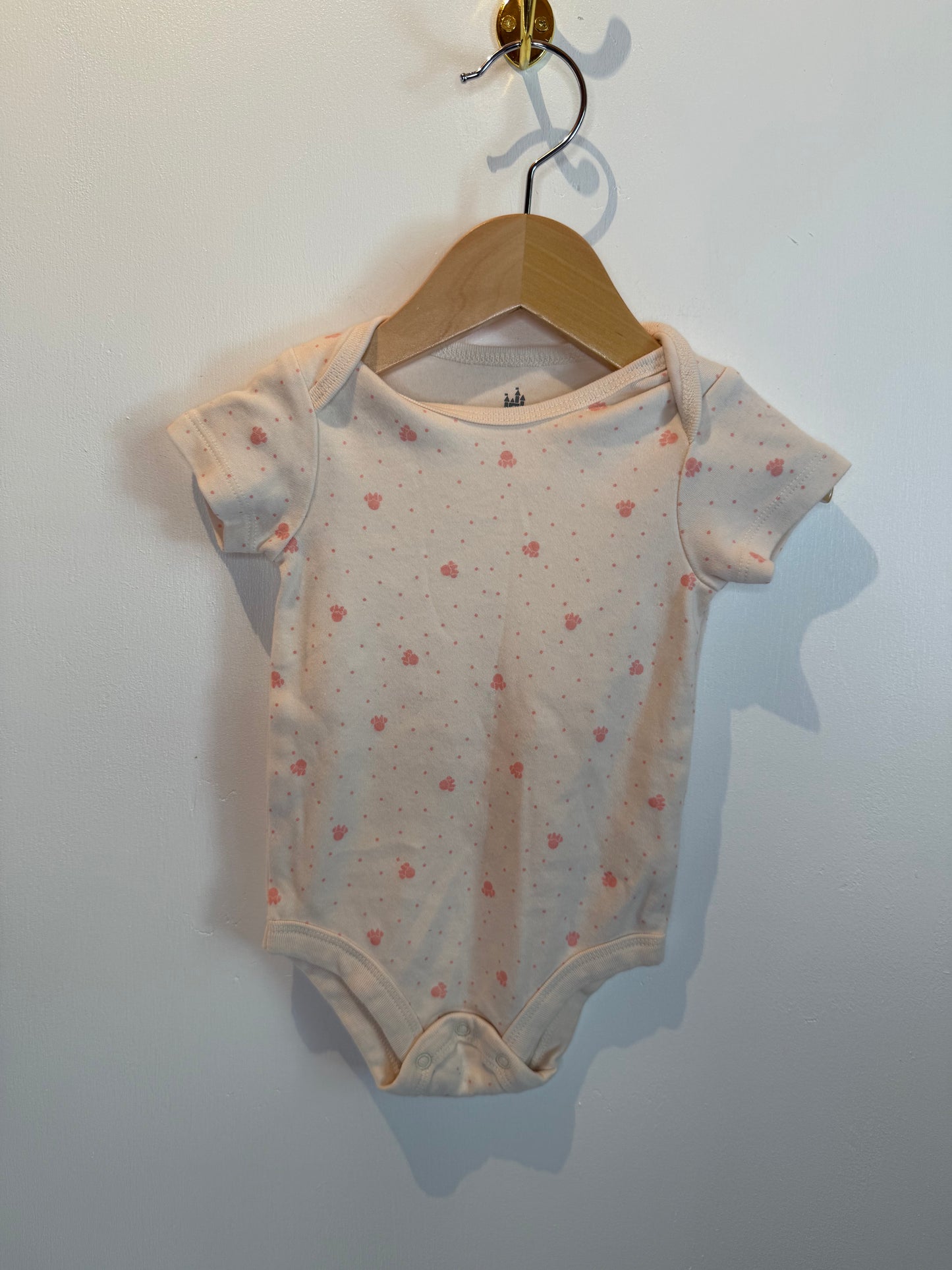 DISNEY BABY MINNIE MOUSE ONESIE 3-6M
