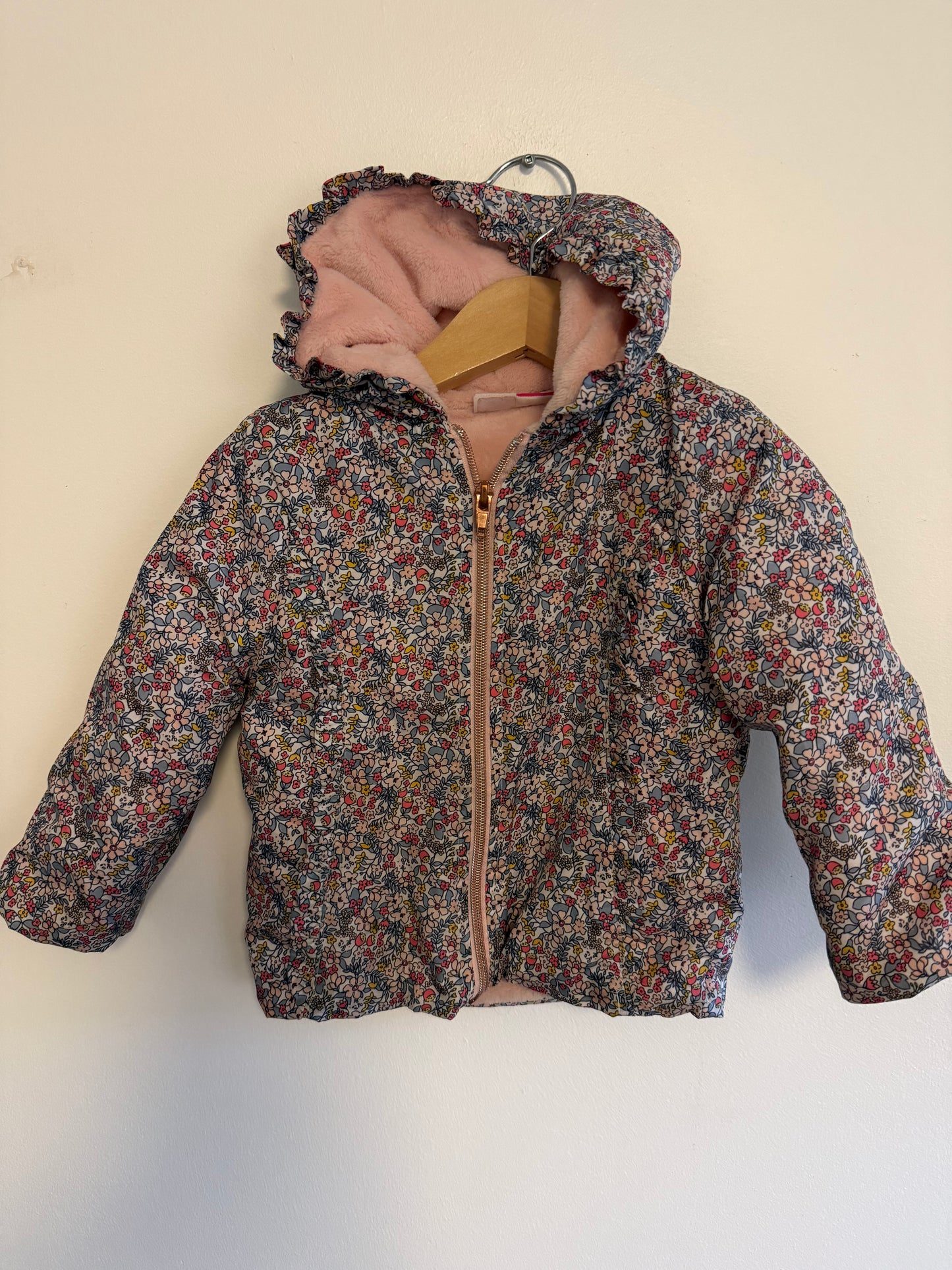 PENELOPE MACK FLORAL LINED JACKET SIZE 2T