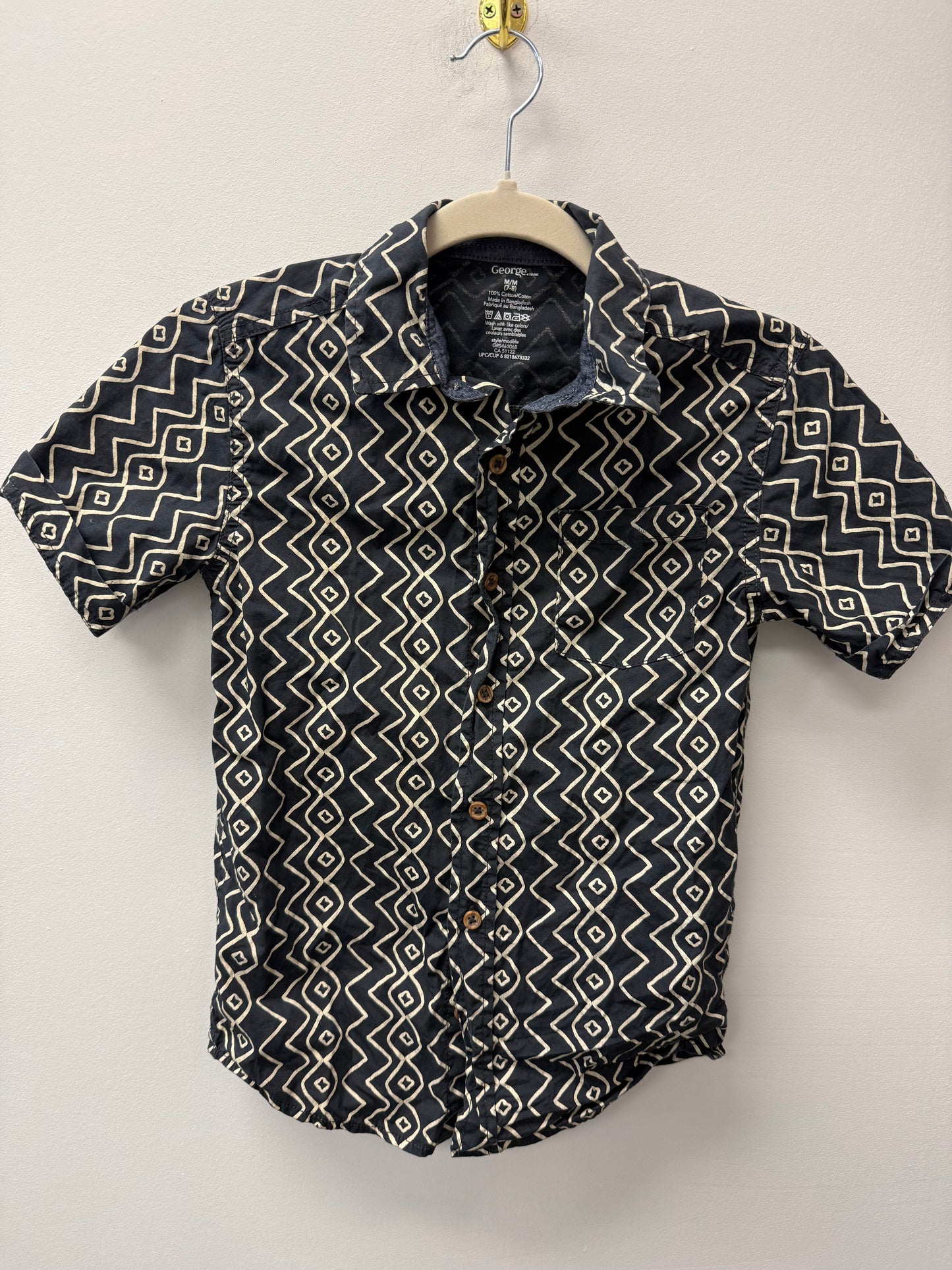GEORGE BUTTON UP SIZE 7-8