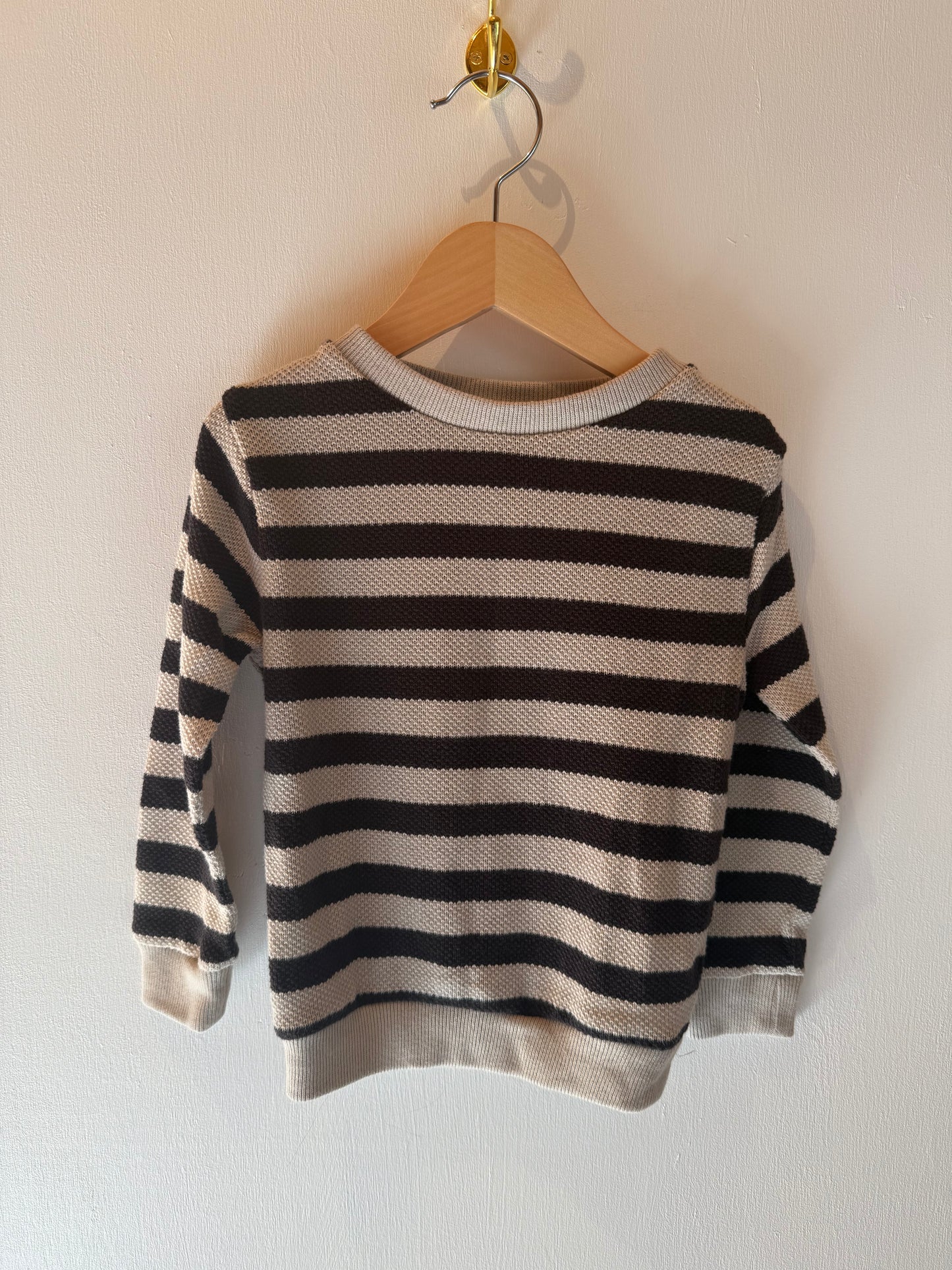 ANDY & EVAN BROWN STRIPPED SHIRT 4T