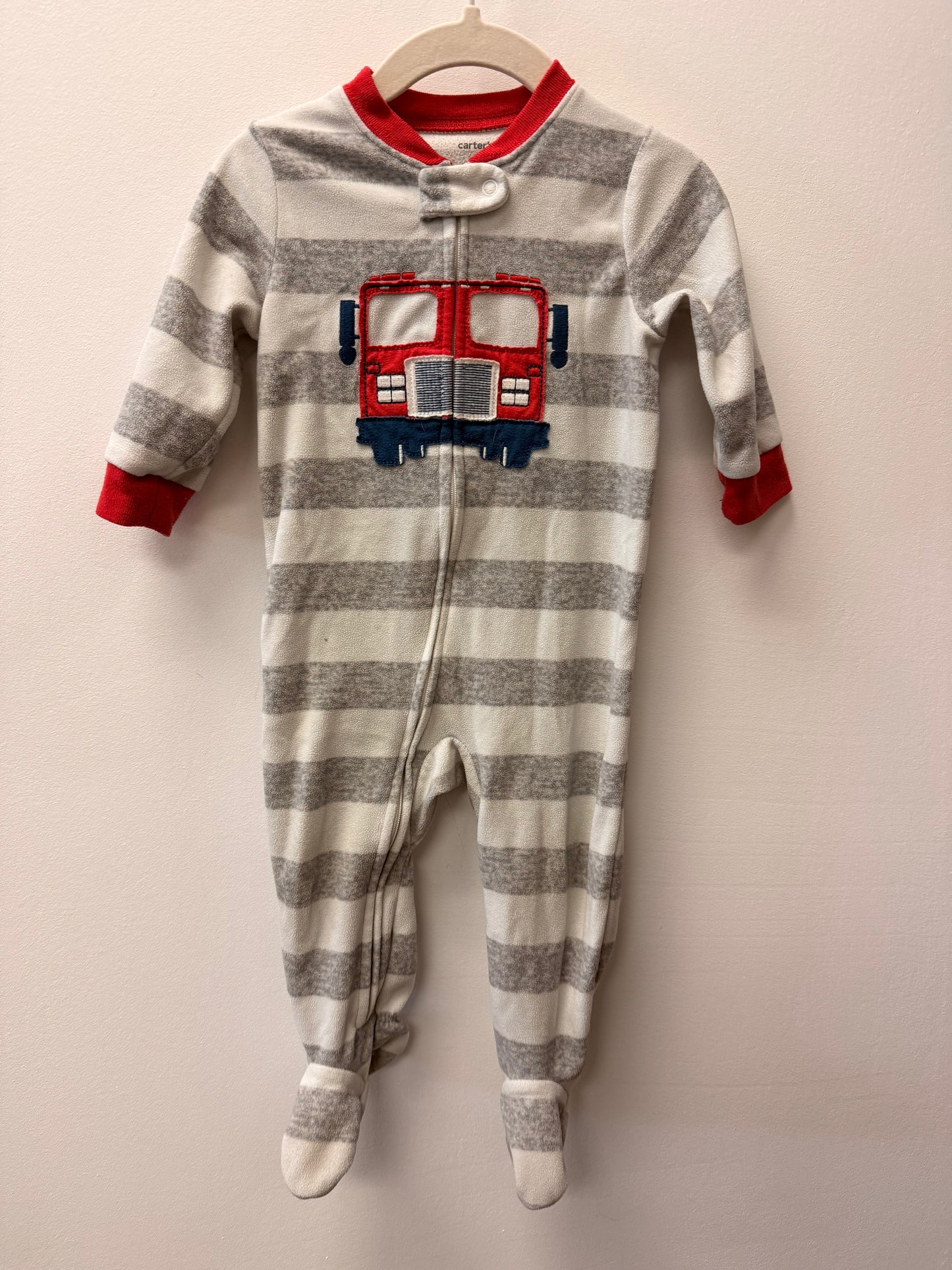 CARTERS FLEECE FIRE TRUCK SLEEPER SIZE 9M