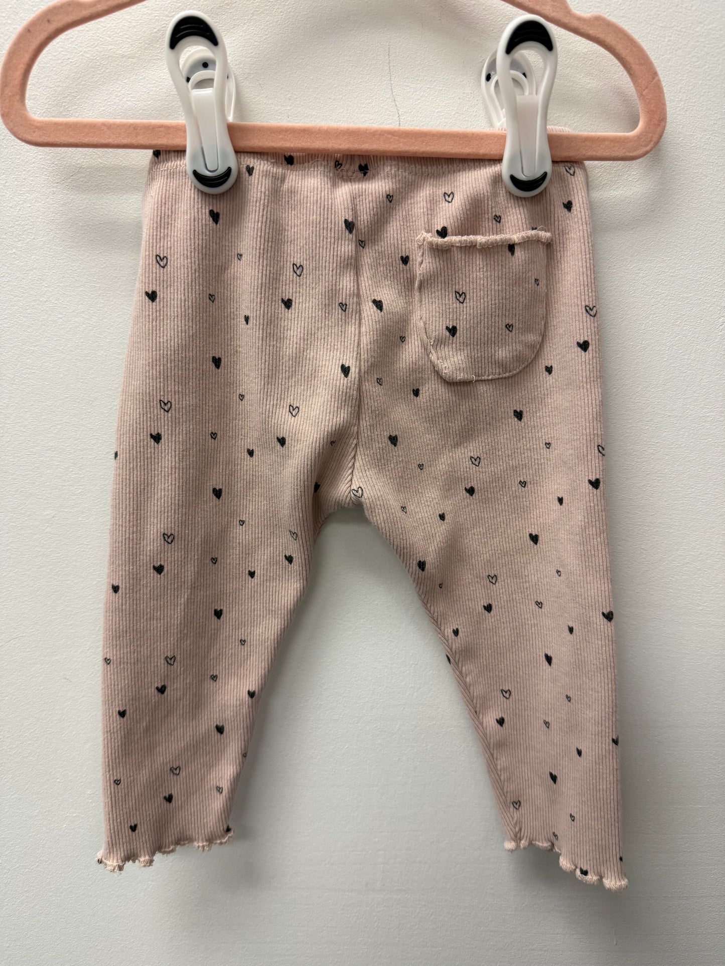 ZARA HEART LEGGINGS SIZE 9-12M