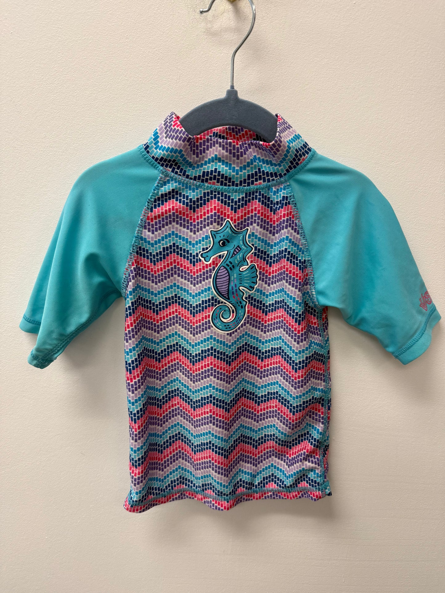UV SKINZ SEAHORSE RASH GUARD SIZE 2T