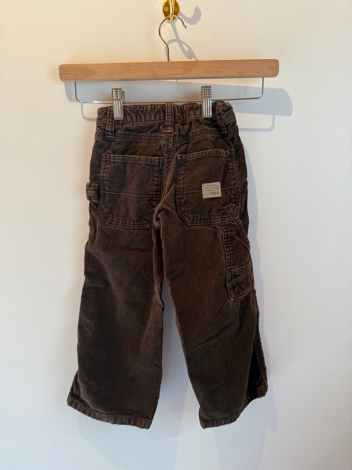 CHILDRENS PLACE CORDUROY CARPENTER PANTS 4T