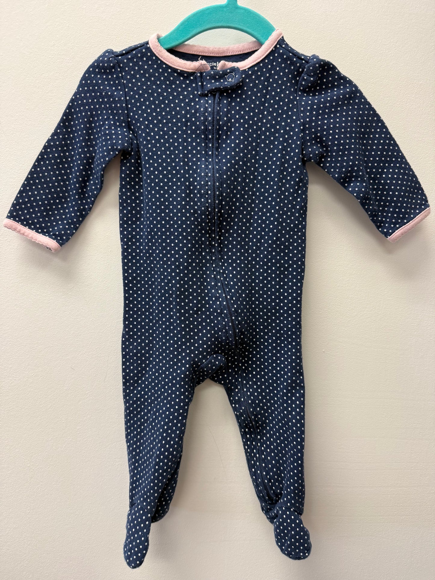 CARTERS POLKA DOT SLEEPER SIZE 3-6M