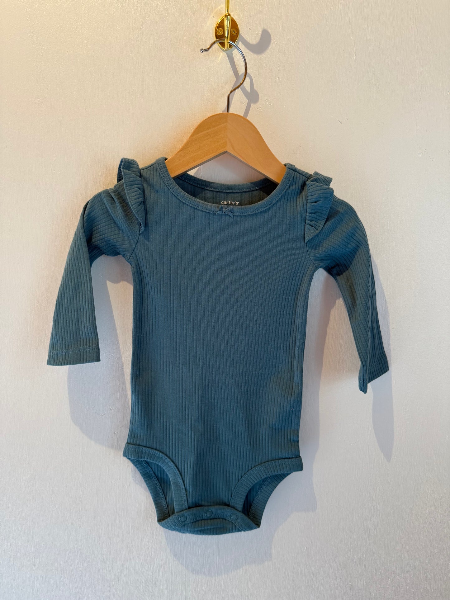 CARTERS BLUE ONESIE 9M