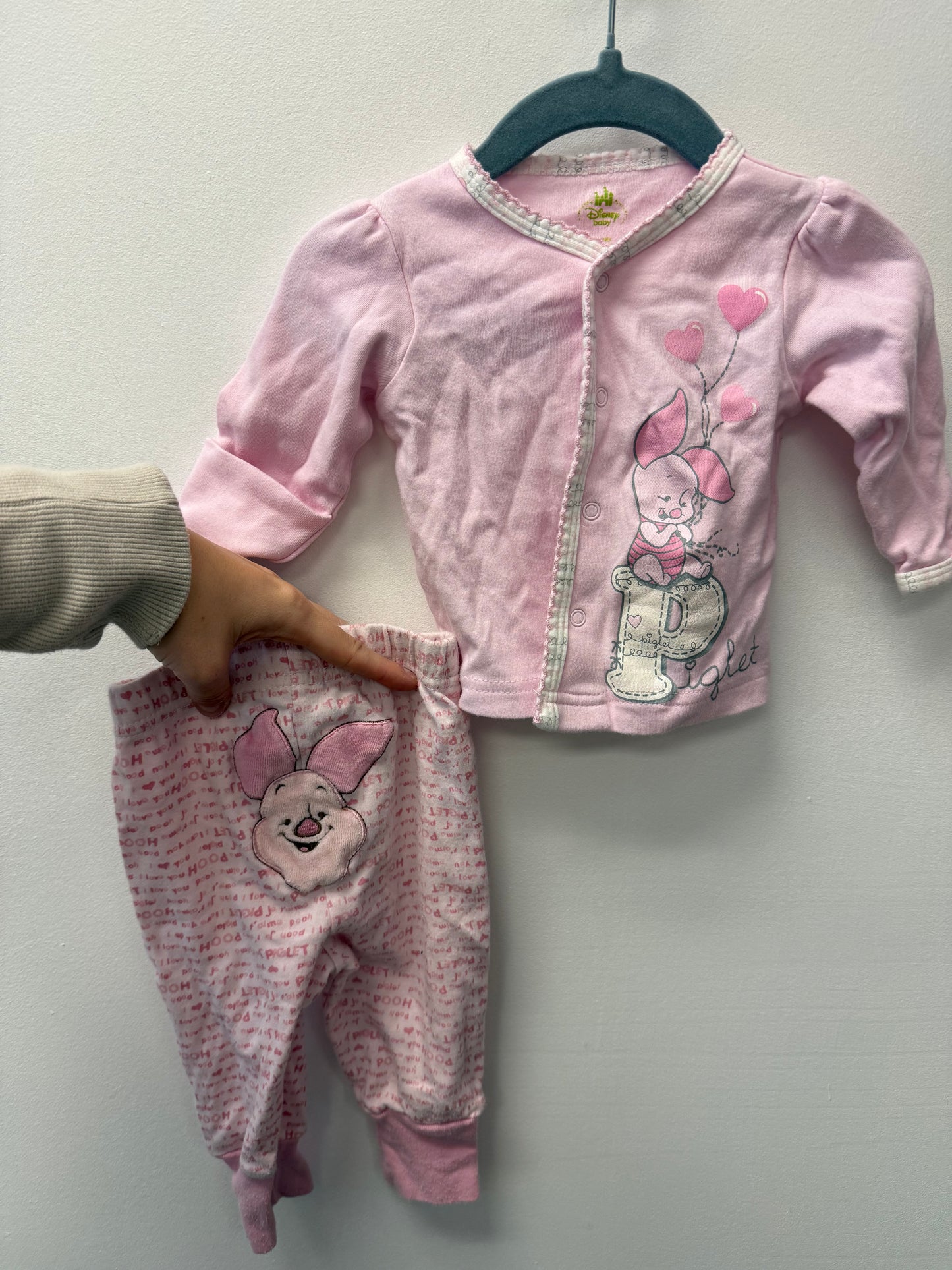 DISNEY PIGLET 2 PIECE SIZE 0-3M