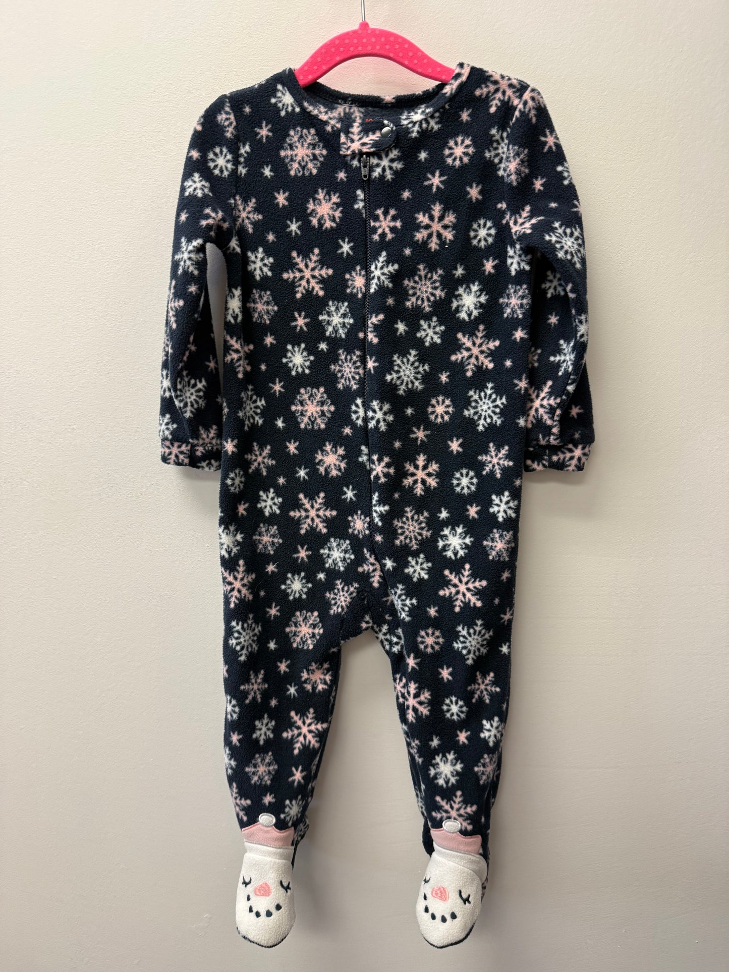 JOE FRESH FLEECE SNOWFLAKE SLEEPER SIZE 18-24M