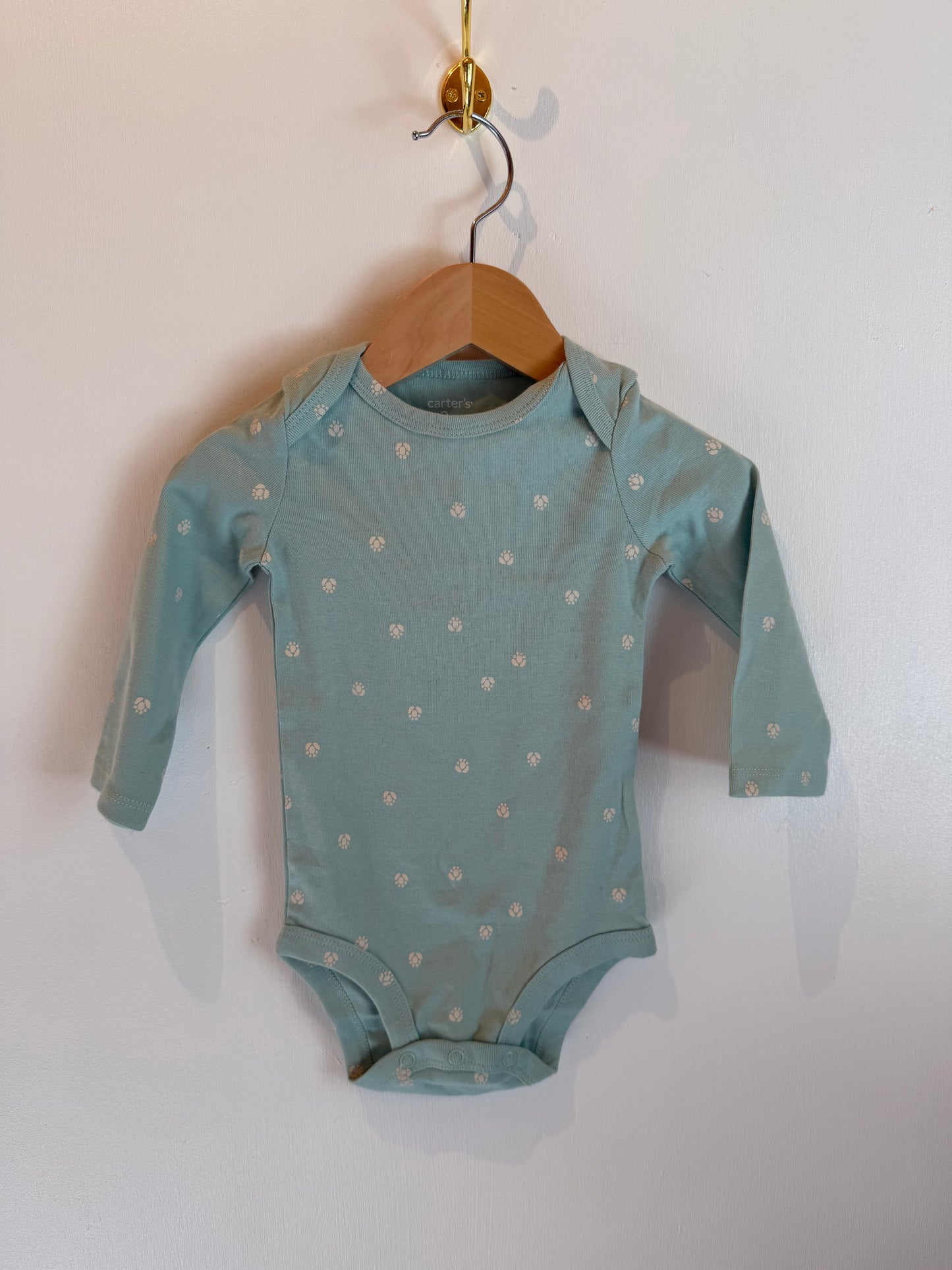CARTERS BLUE ONESIE 9M