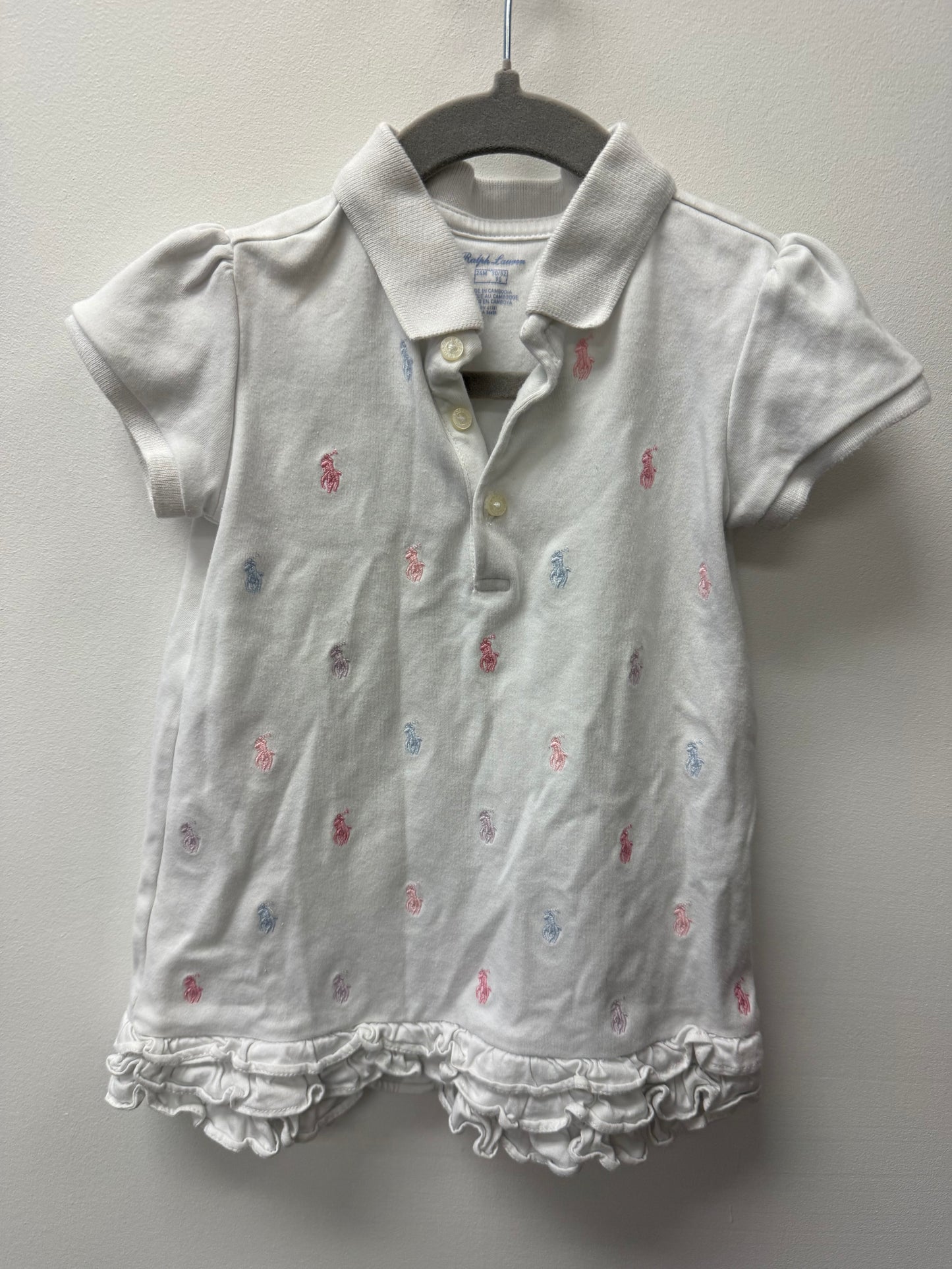 RALPH LAUREN WHITE DRESS SIZE 24M