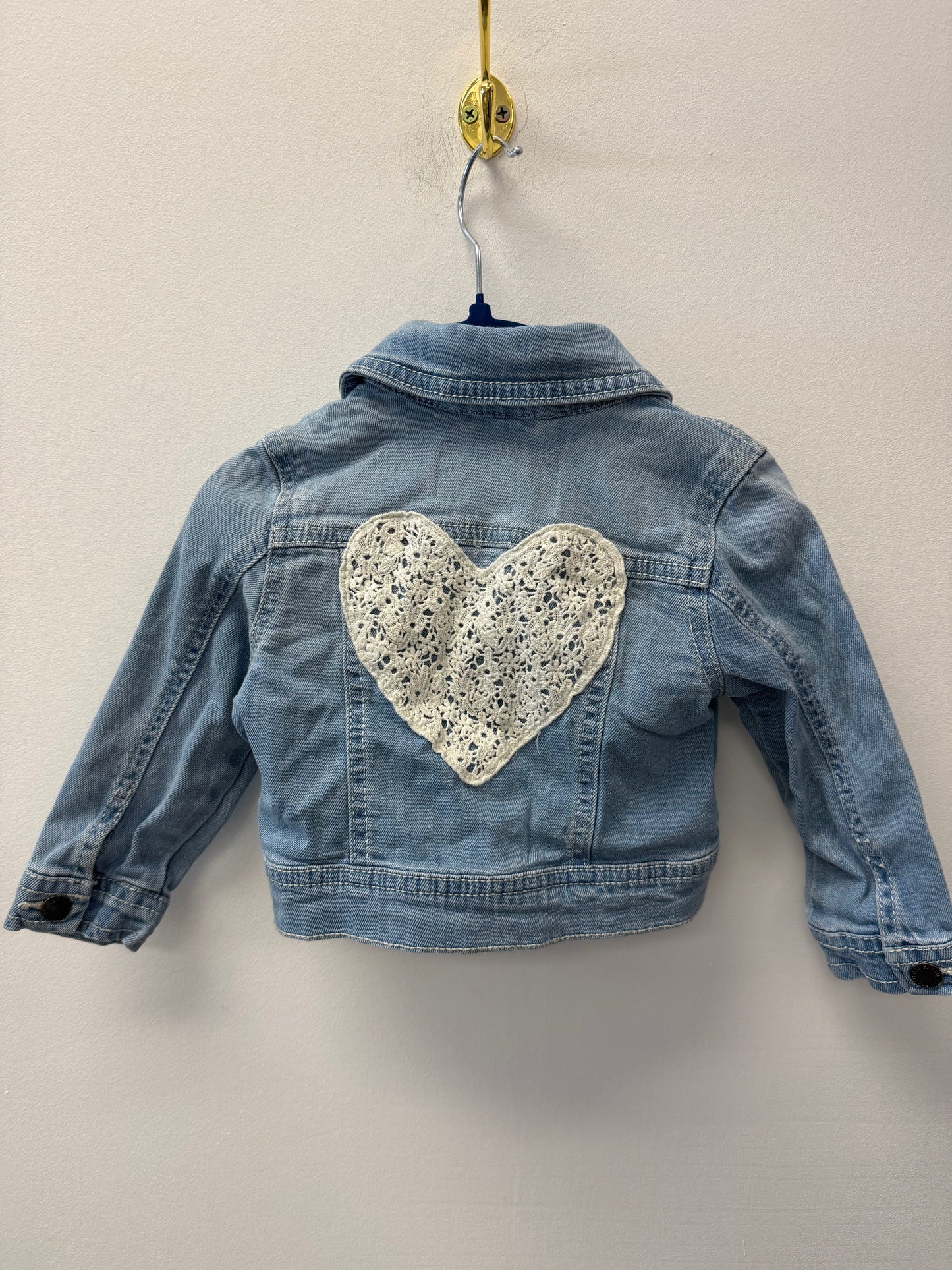 JOE FRESH HEART DENIM JACKET SIZE 12-18M
