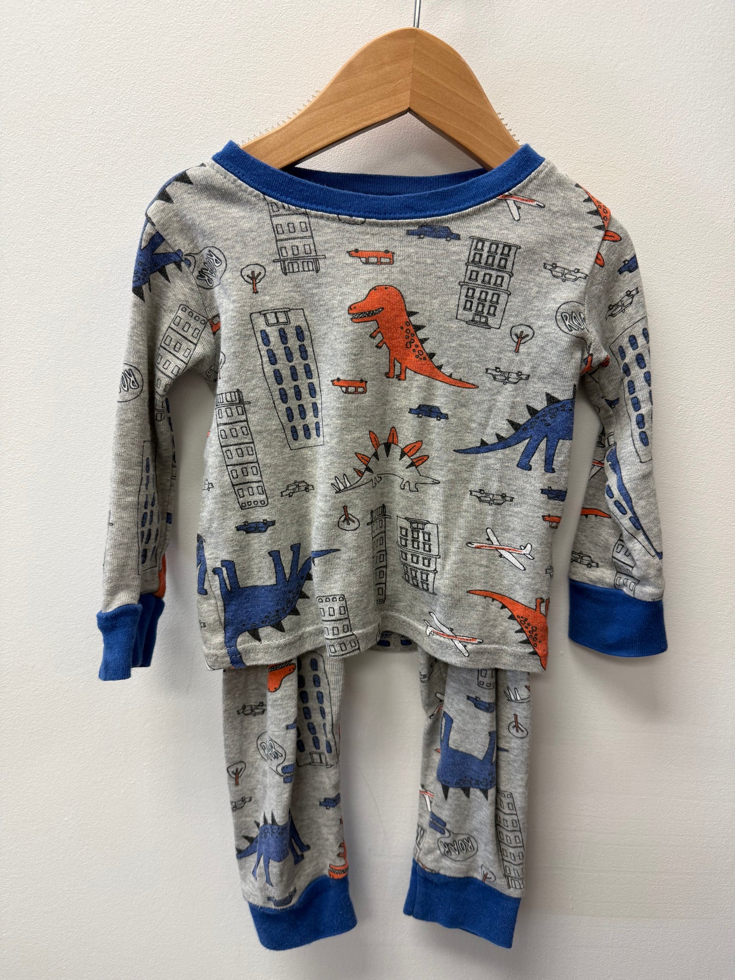 CARTERS DINO PJ SET SIZE 2T