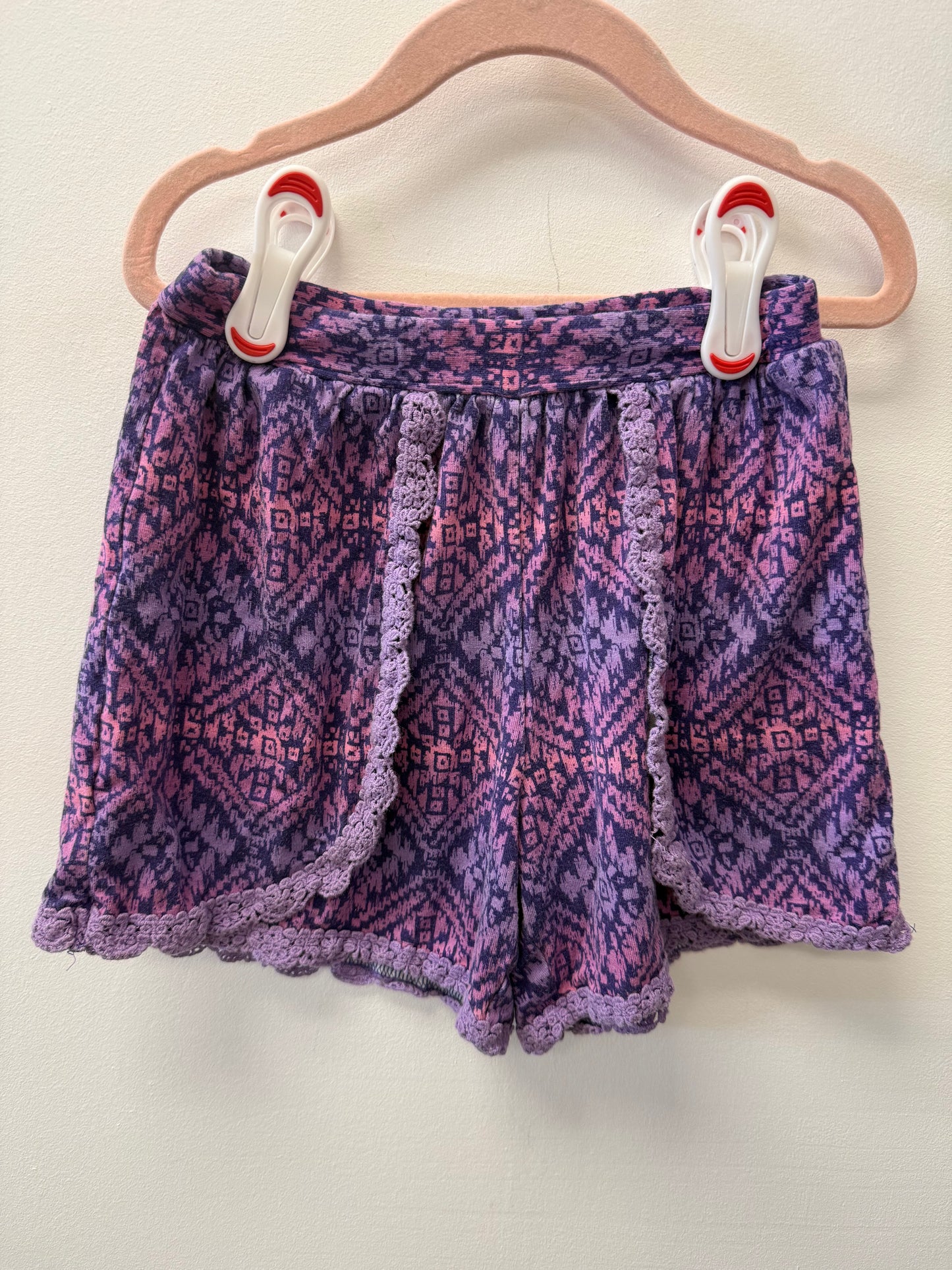 GEORGE PURPLE SHORTS SIZE 7-8
