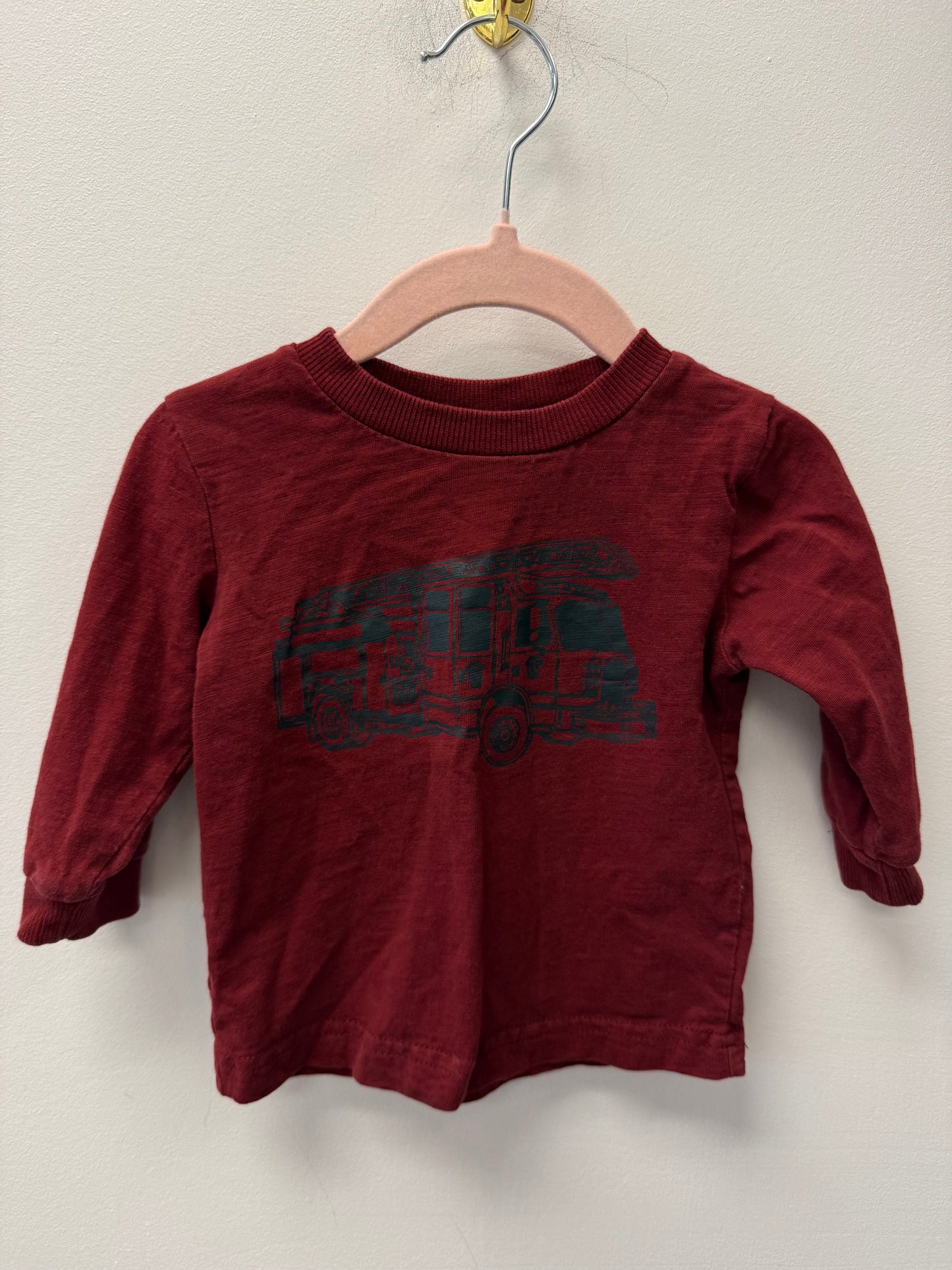 GEORGE FIRETRUCK SHIRT SIZE 6-12M