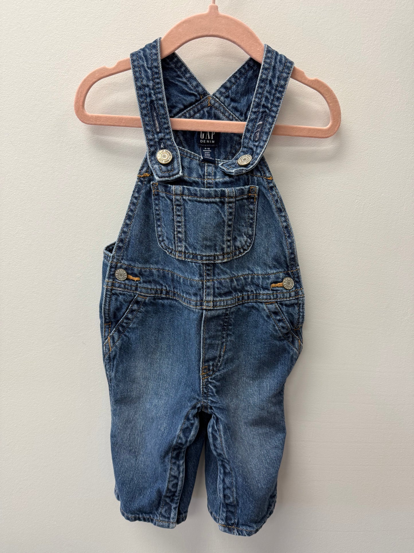 BABY GAP DENIM OVERALLS SIZE 6-12M