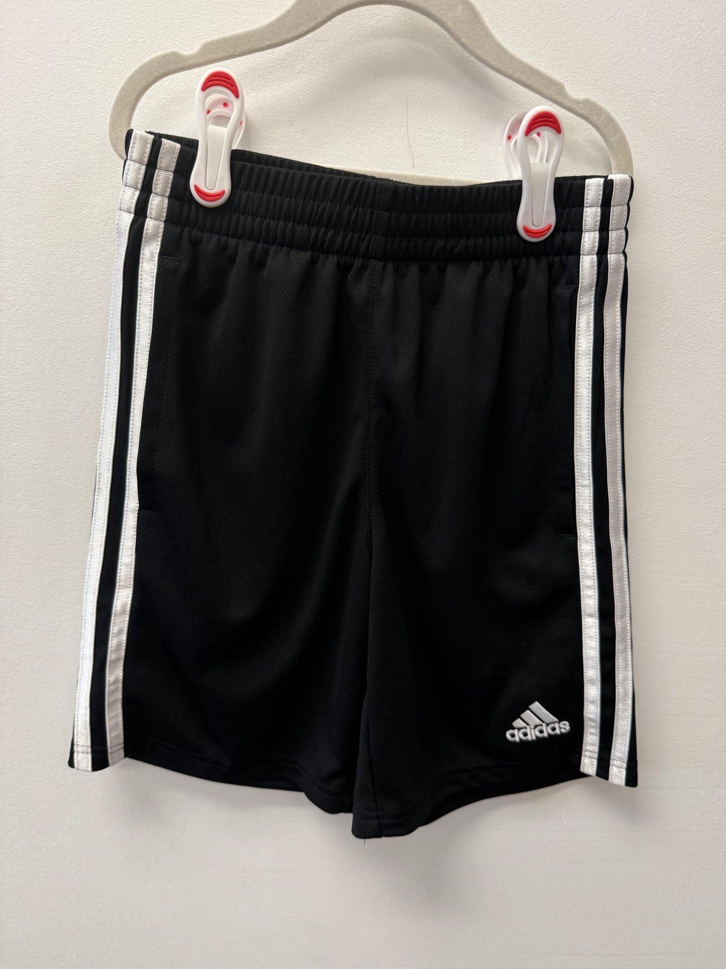 ADIDAS BLACK SHORTS SIZE 8
