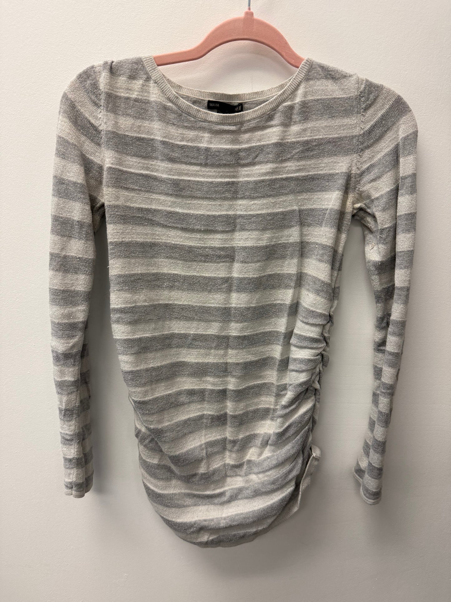 H&M MATERNITY STRIPPED SHIRT SIZE SMALL