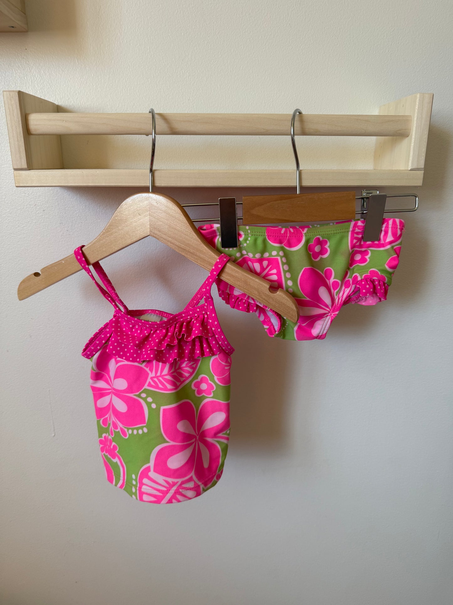 CARTERS 2 PIECE PINK BATHING SUIT 6-9M