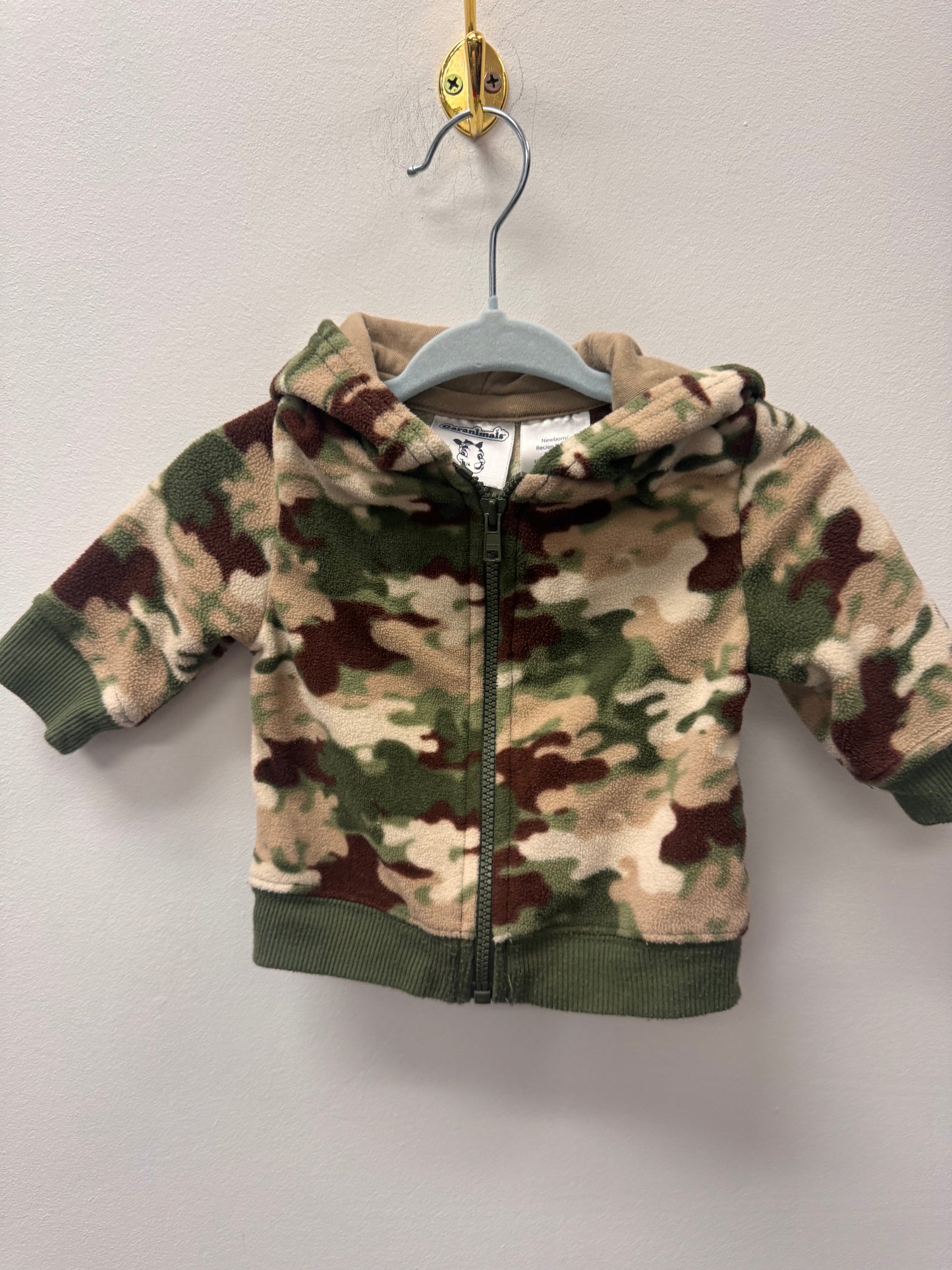 GARANIMALS CAMO SWEATER SIZE NEWBORN