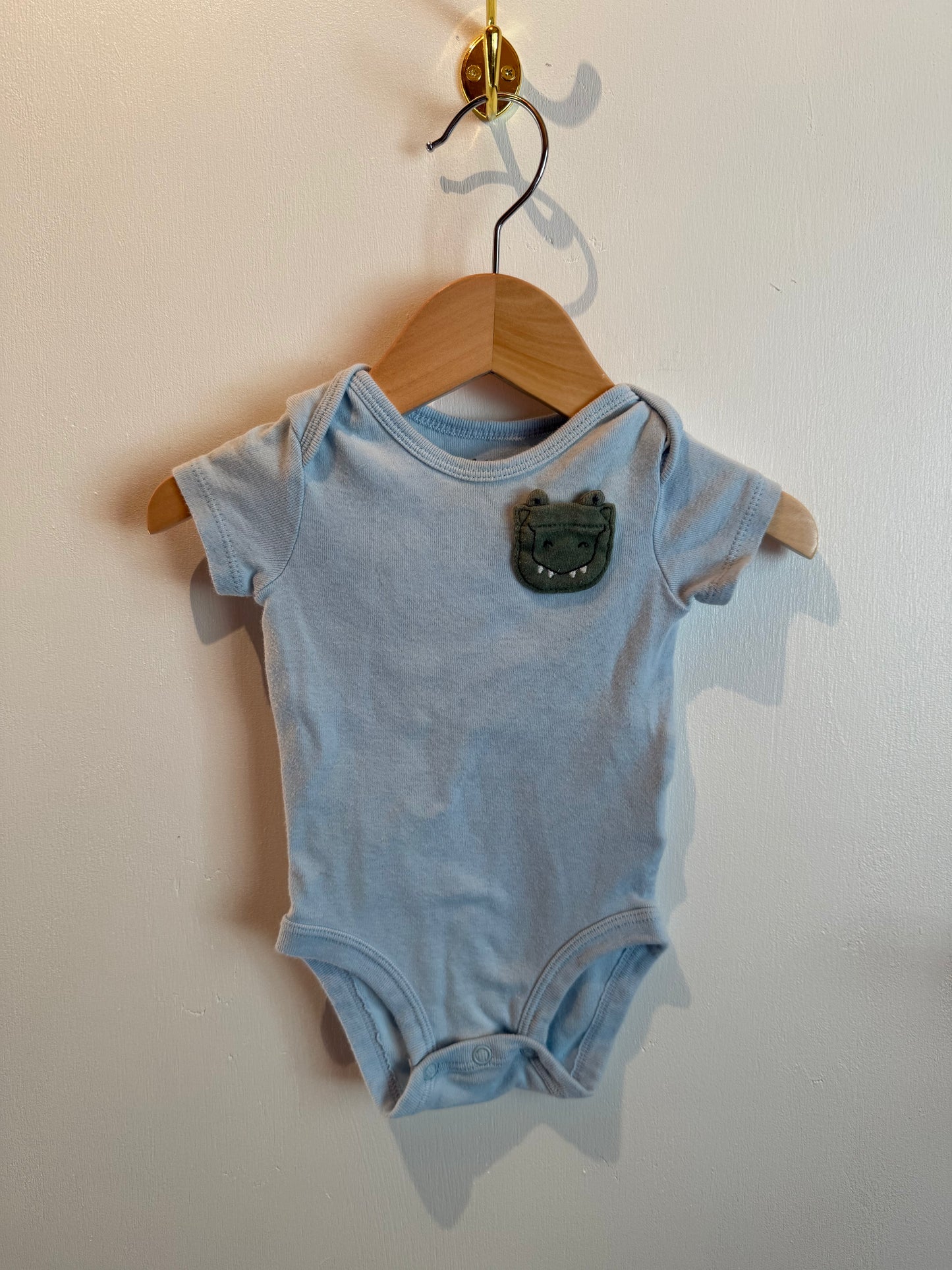 CHILD OF MINE ALLIGATOR ONESIE 0-3M