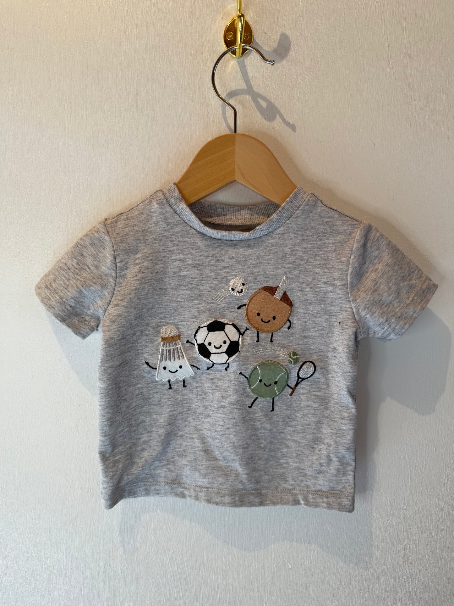 PEKKLE GREY SPORTS SHIRT 12M