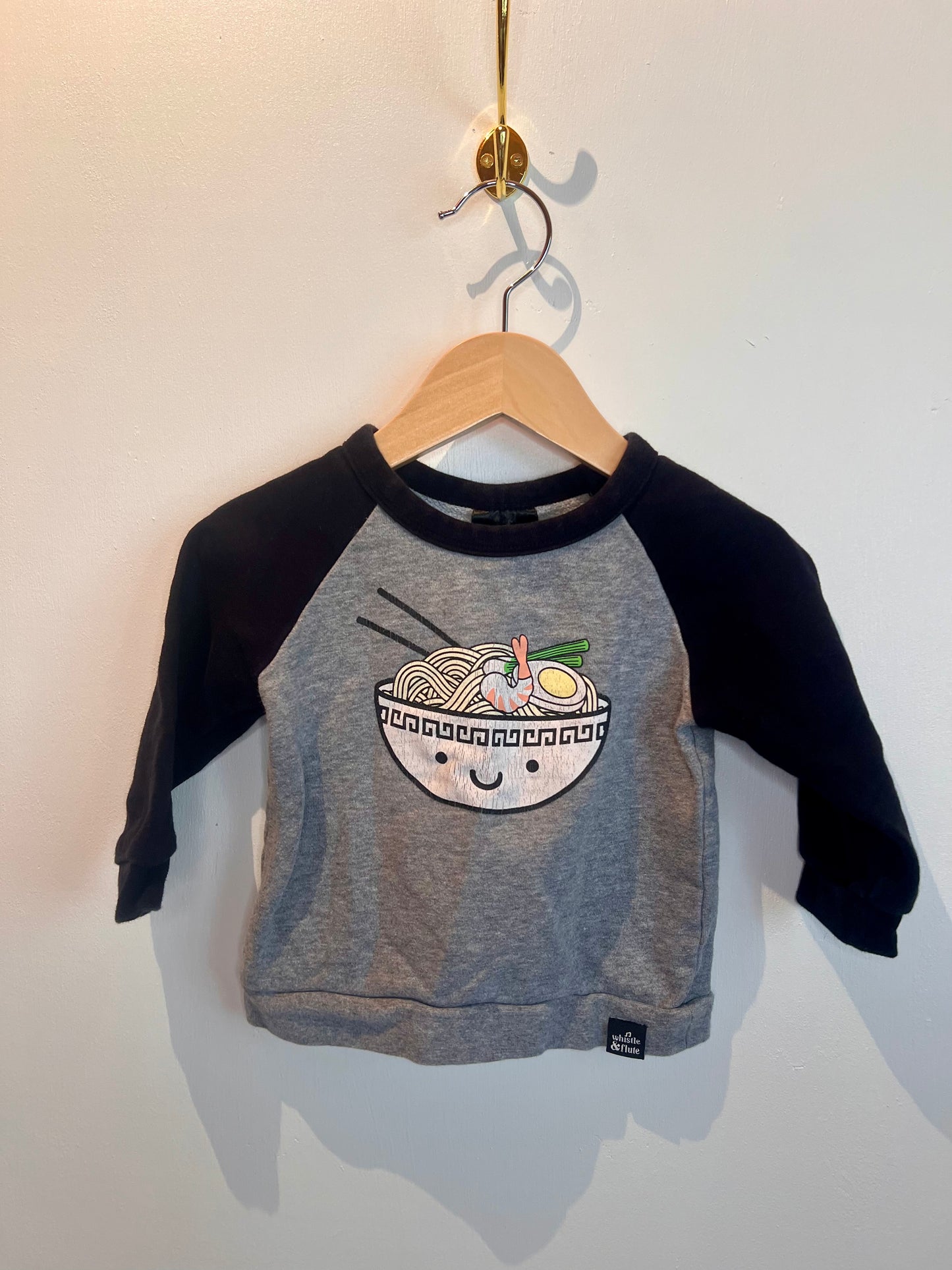 Whistle & Flute Ramen shirt 12-18 months