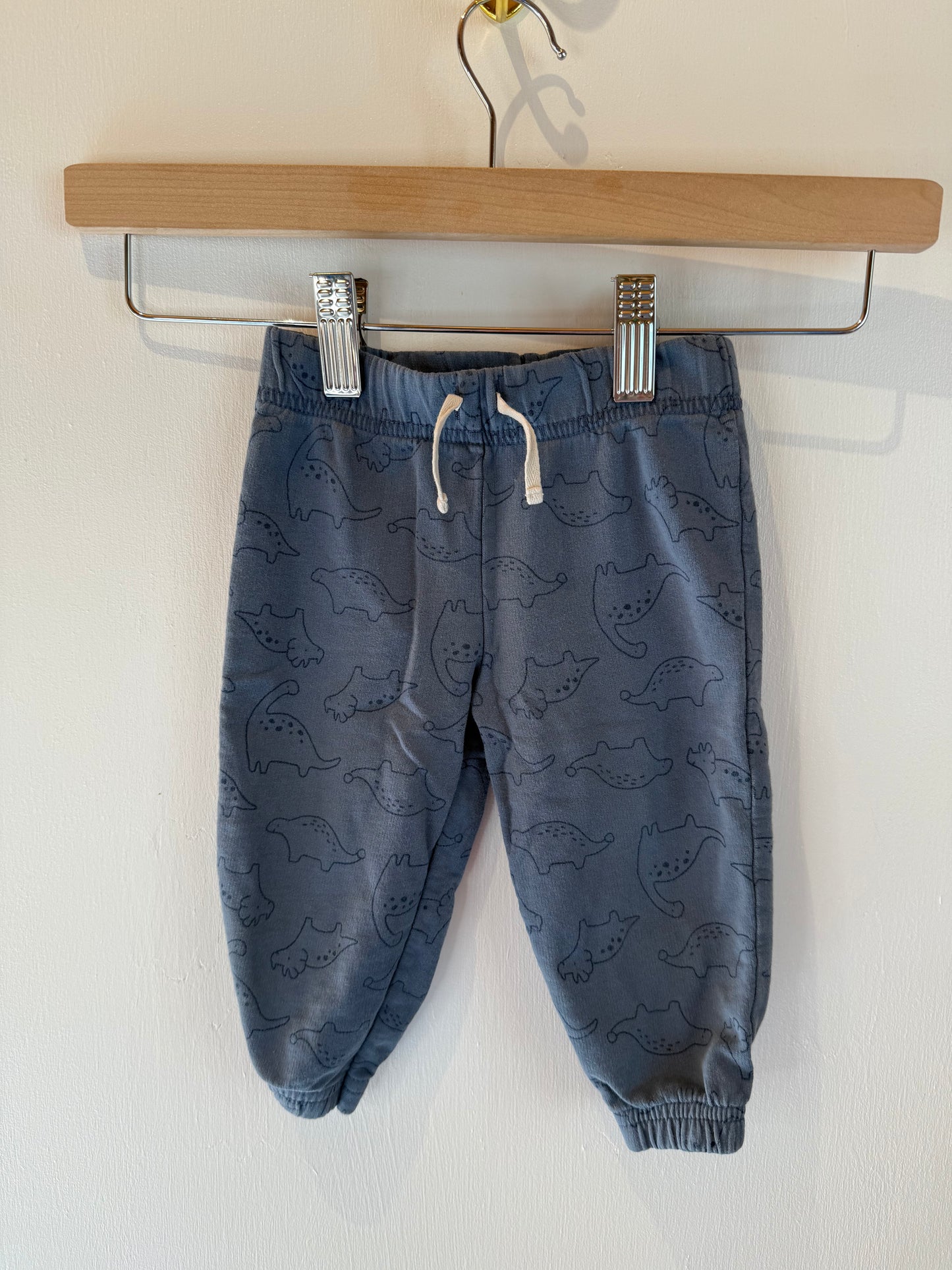 CHILD OF MINE BLUE DINO SWEATPANTS 6-9M