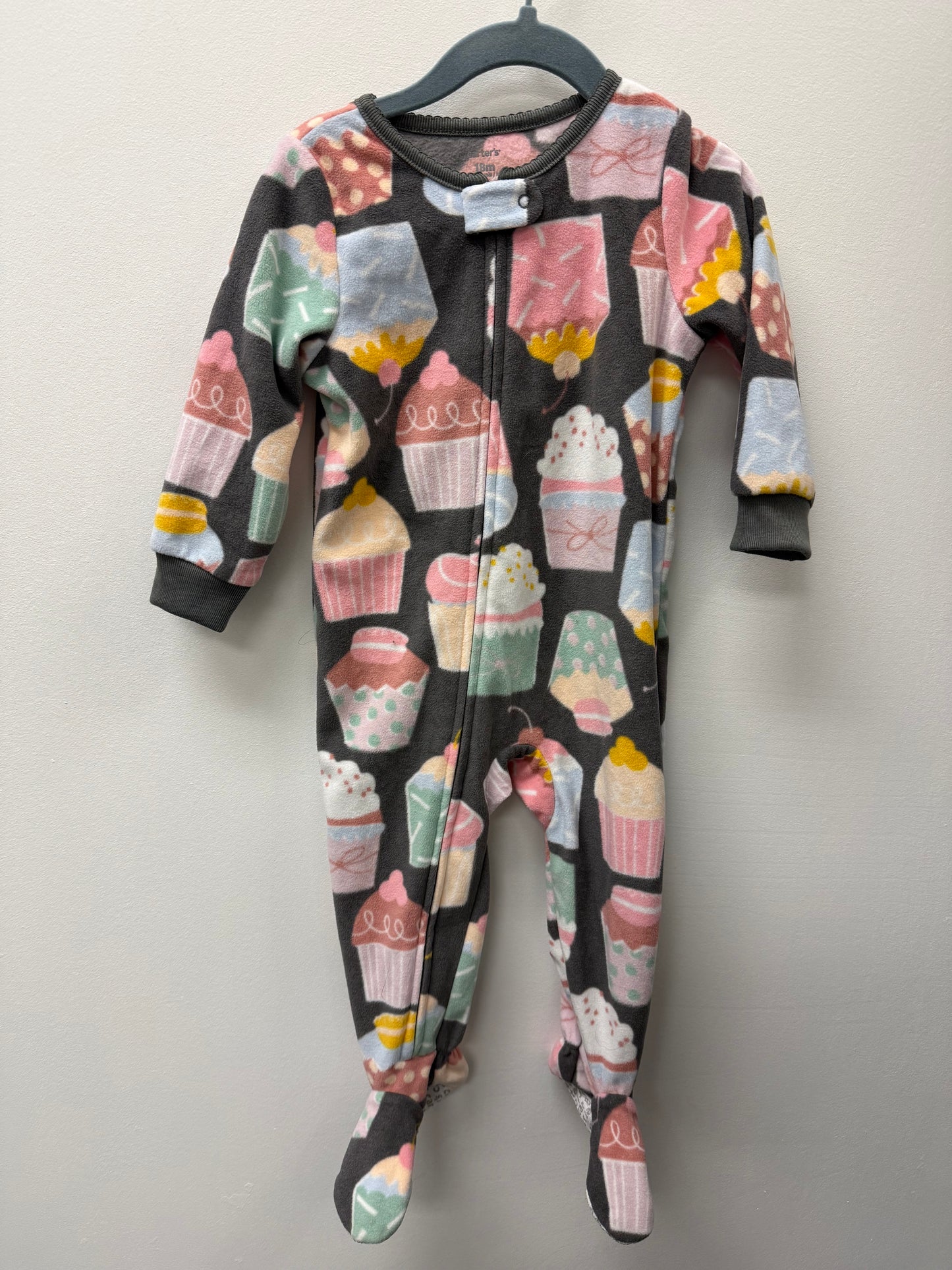 CARTERS FLEECE CUPCAKE SLEEPER SIZE 18M