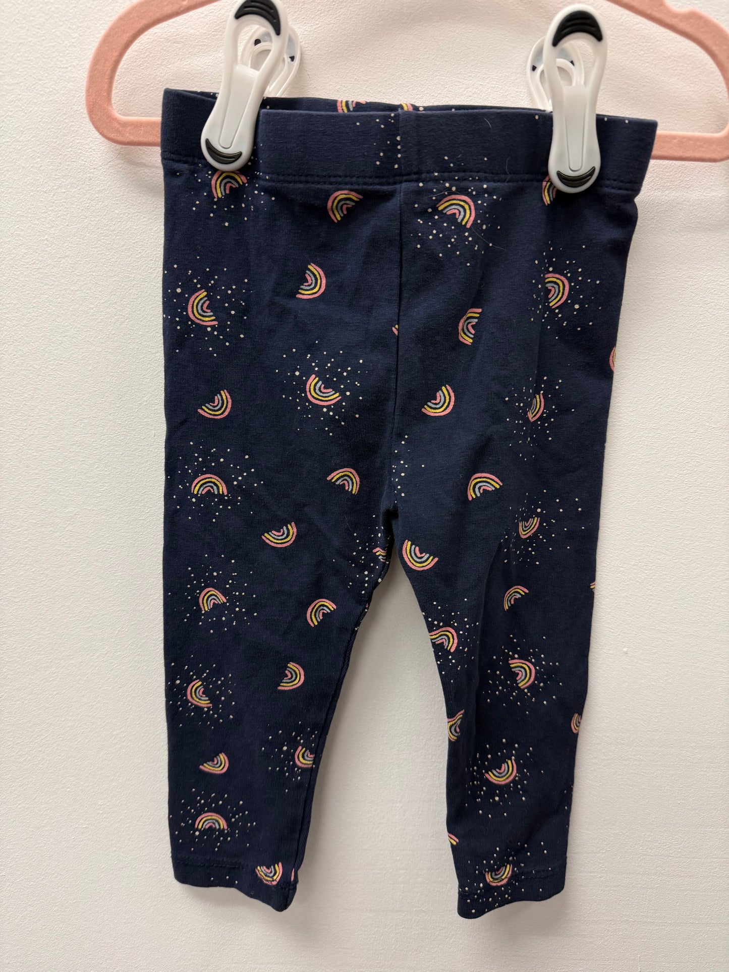 GEORGE RAINBOW LEGGINGS SIZE 12-18M