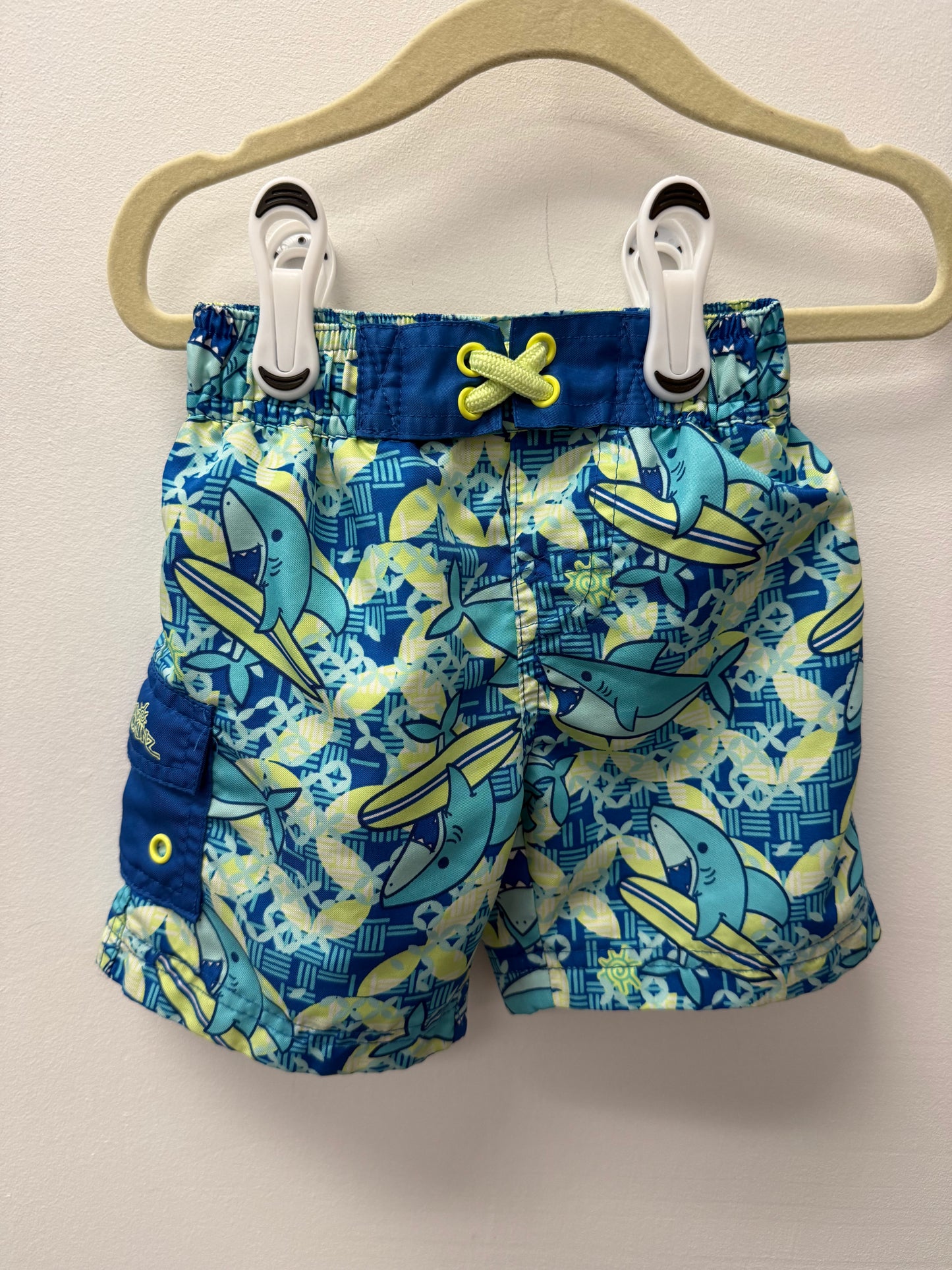 UV SKINZ SHARK SWIM SHORTS SIZE 12-18M