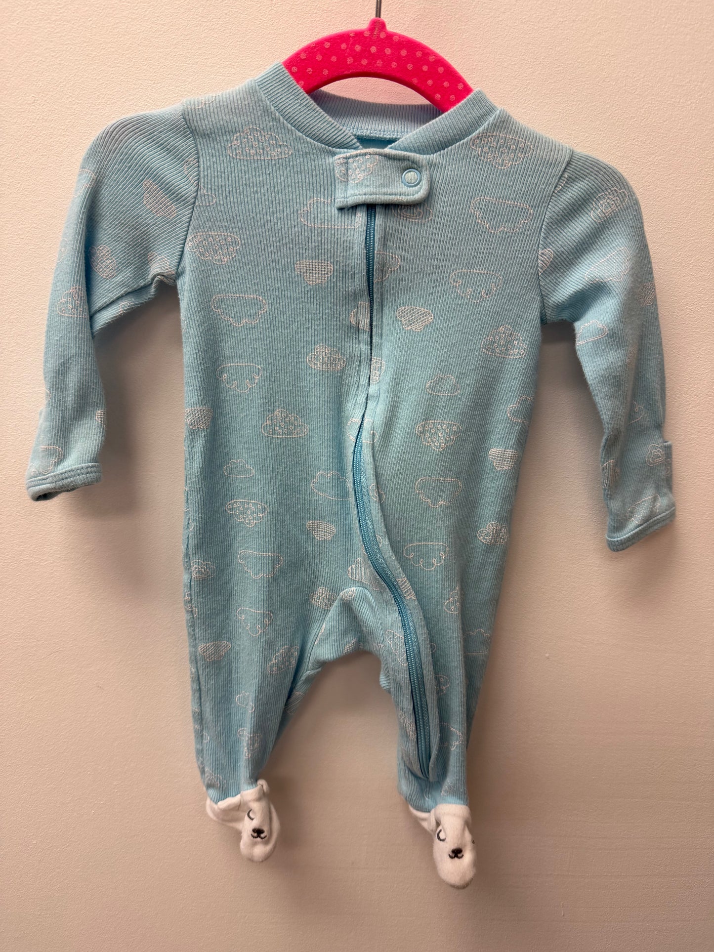 CARTERS RIBBED CLOUD SLEEPER SIZE NEWBORN