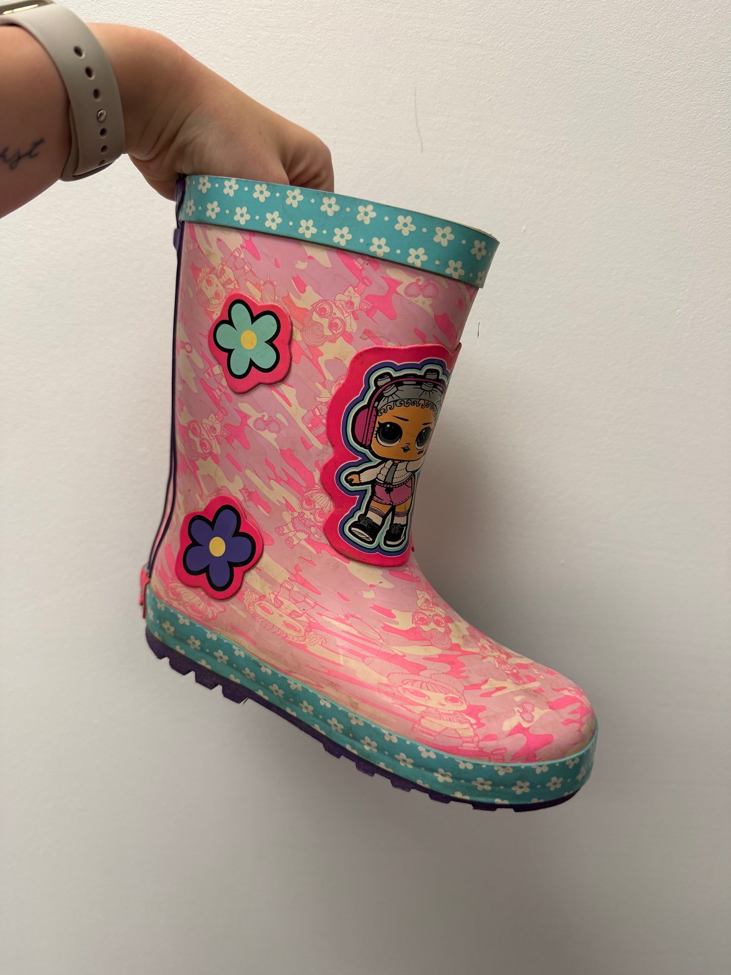 LOL DOLL GUM BOOTS SIZE 1