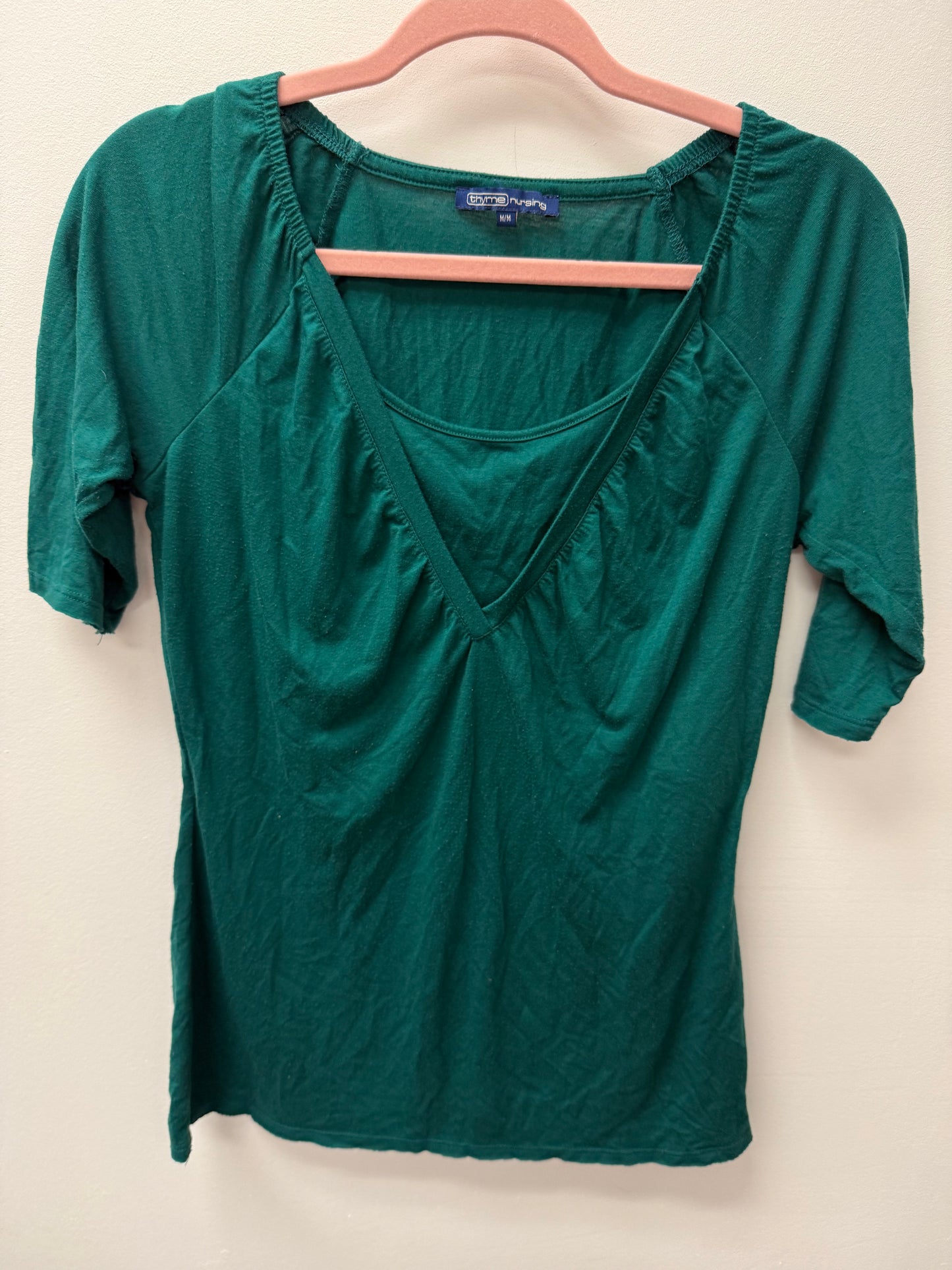 THYME NURSING BLUE SHIRT SIZE MEDIUM