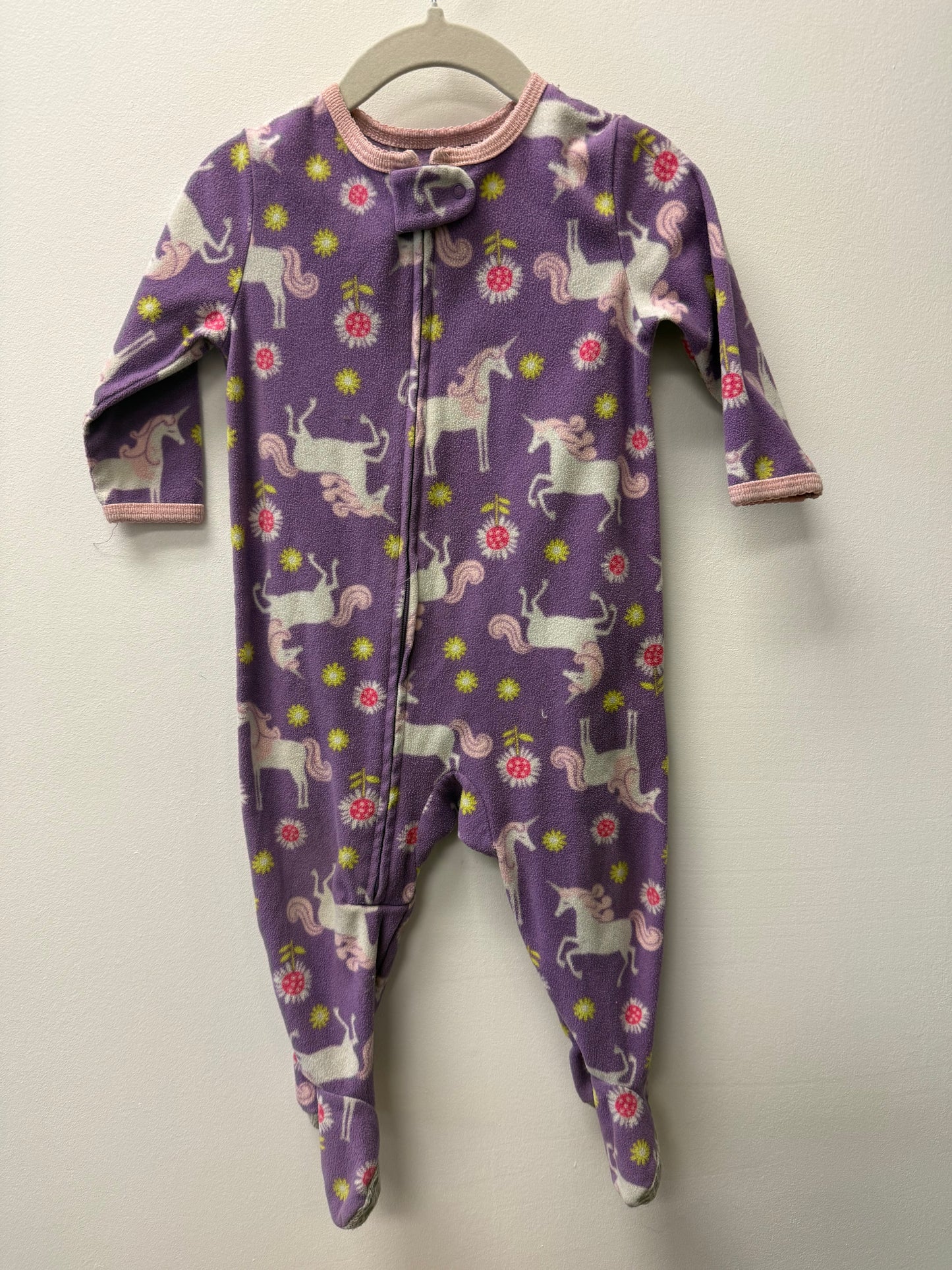 CARTERS FLEECE UNICORN SLEEPER SIZE 12M