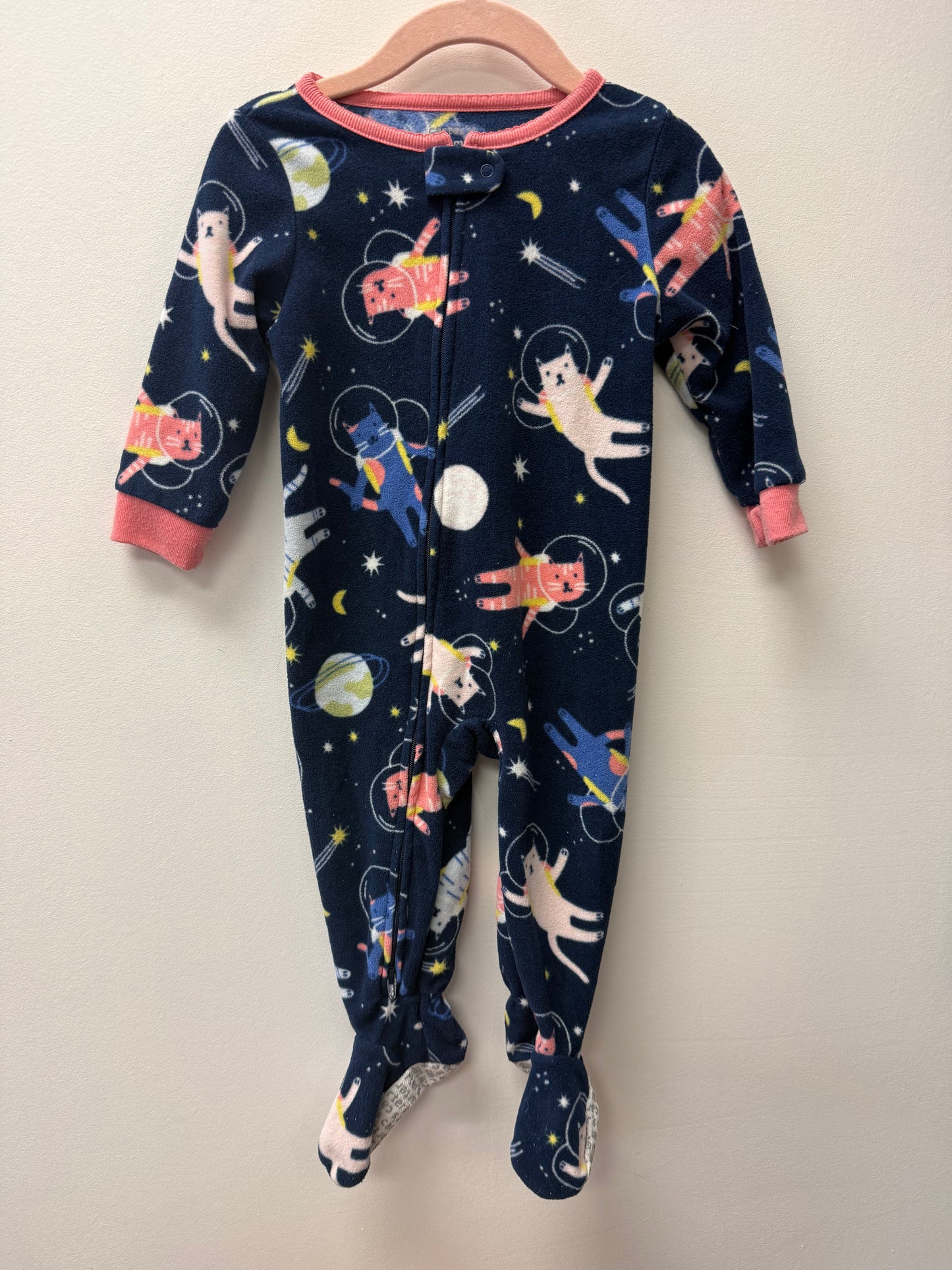 CARTERS FLEECE SPACE SLEEPER SIZE 12M