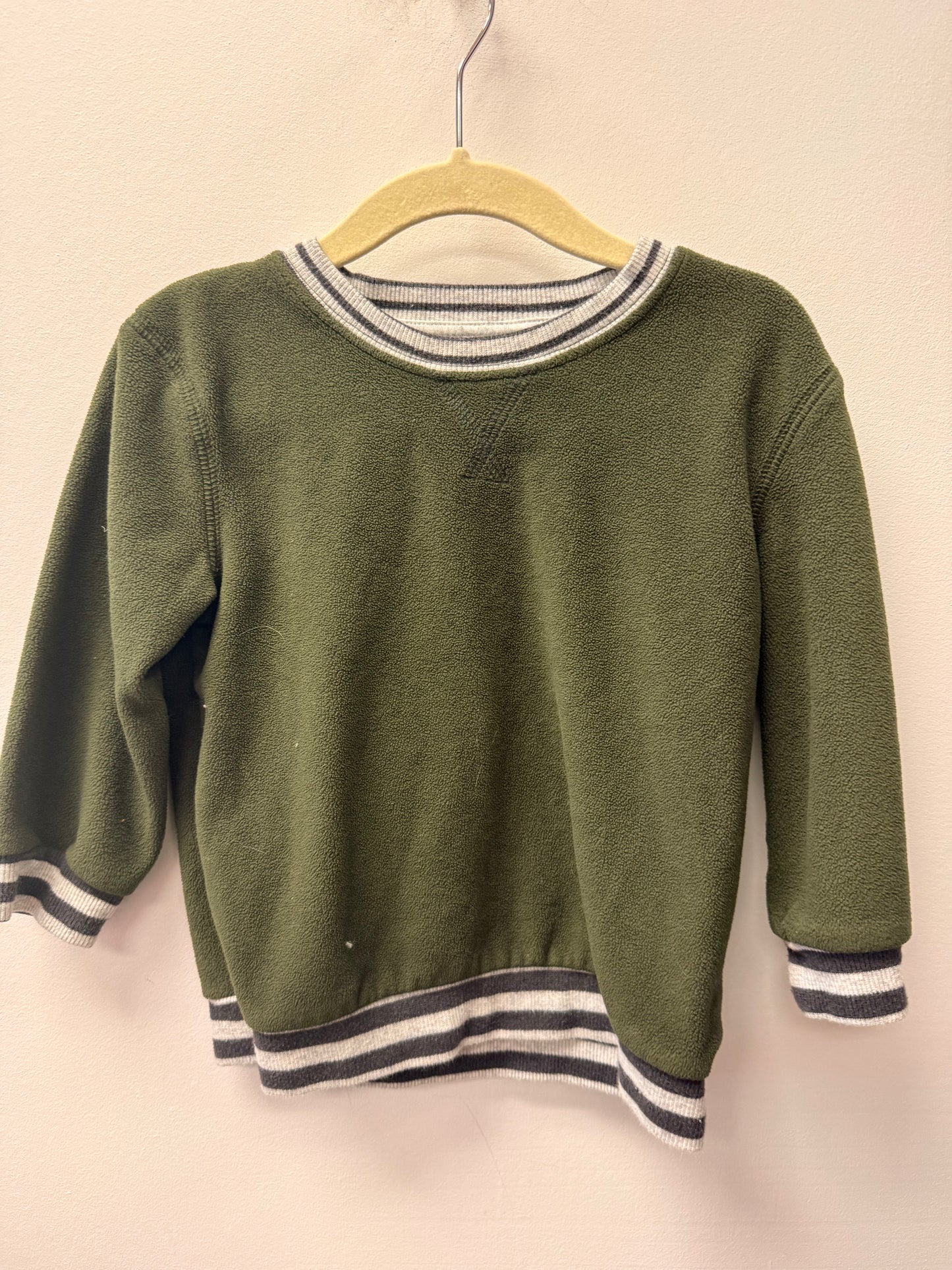 GEORGE FLEECE GREEN CREW SIZE 2T