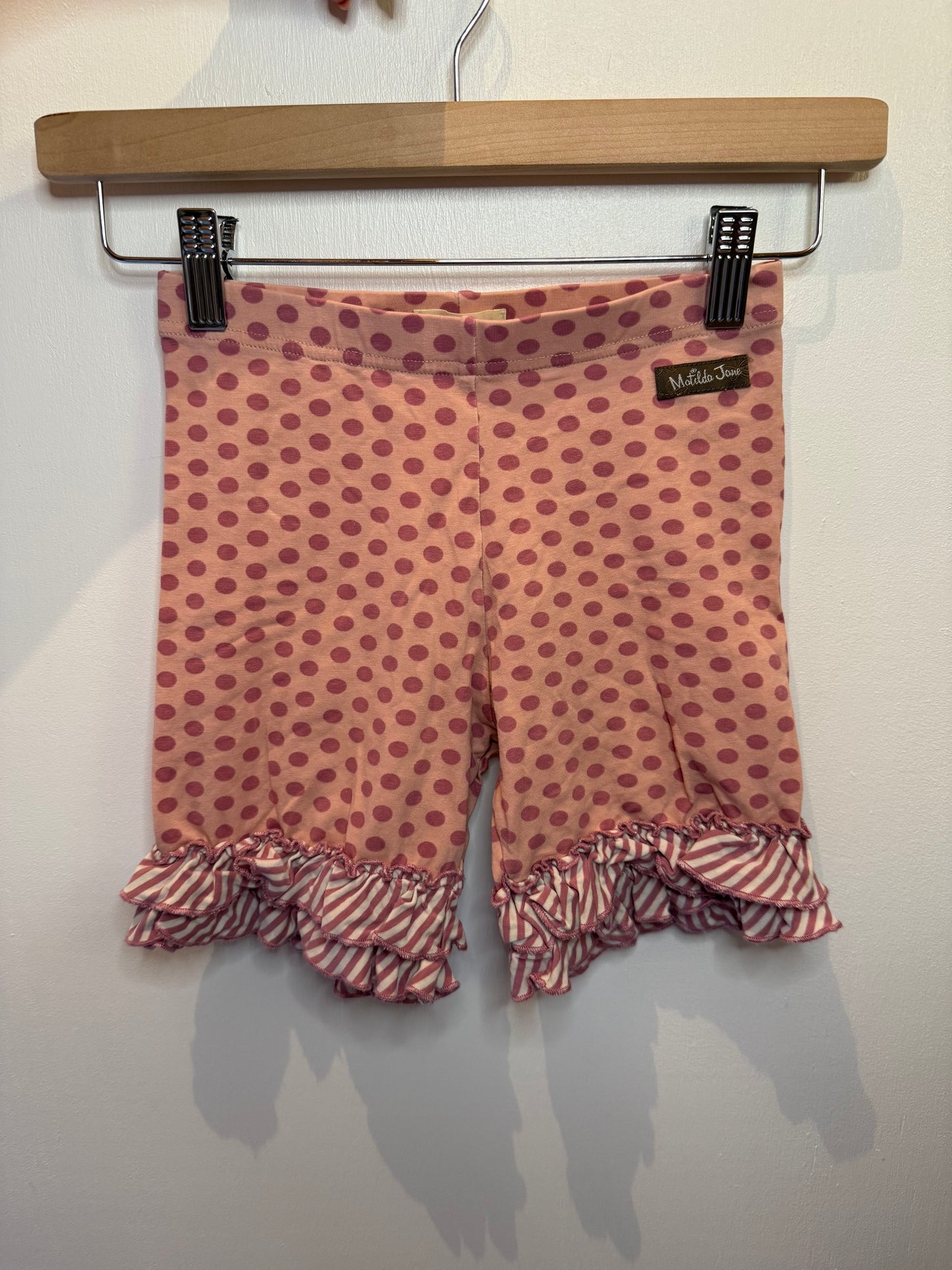 Matilda Jane pink polka dot shorts size 10