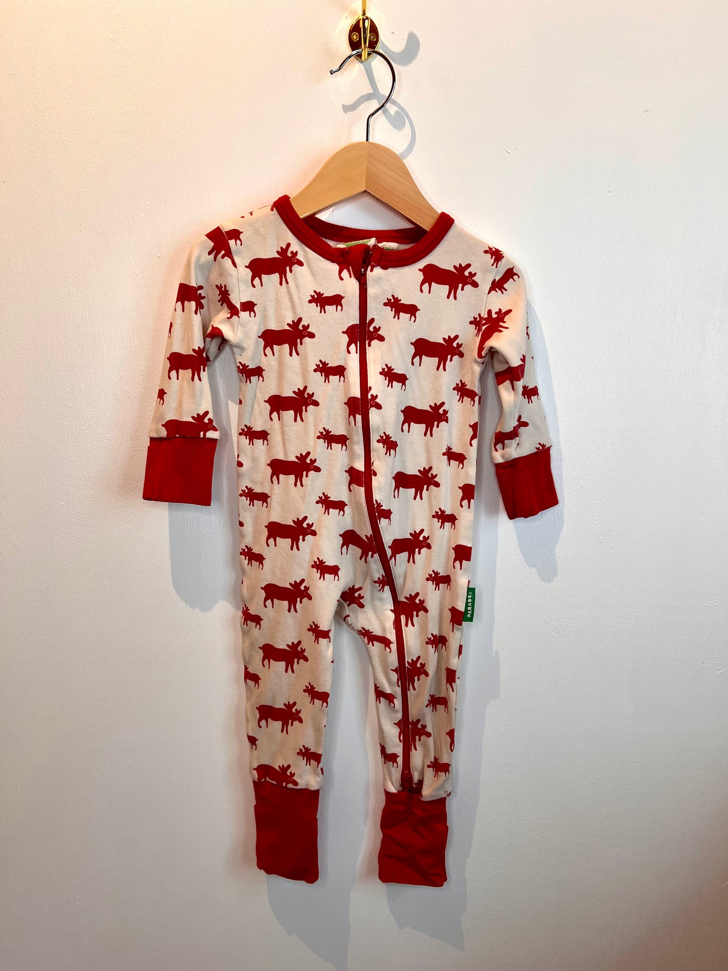 PARADE RED MOOSE SLEEPER 6-12 MONTHS