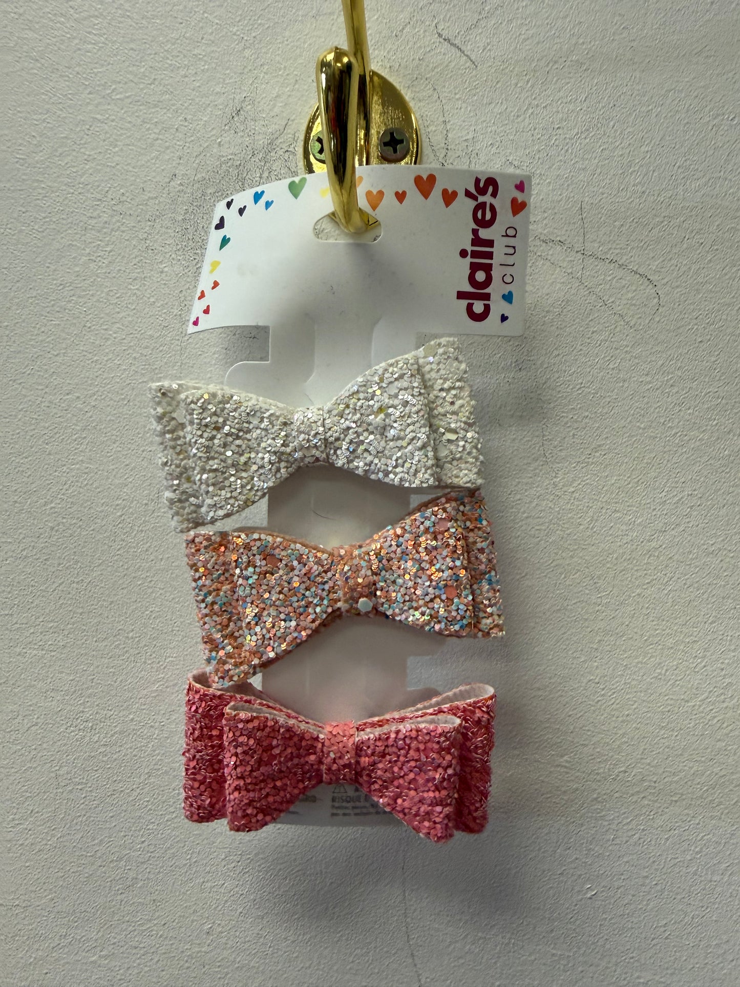 NEW 3 PACK OF CLAIRES BOWS