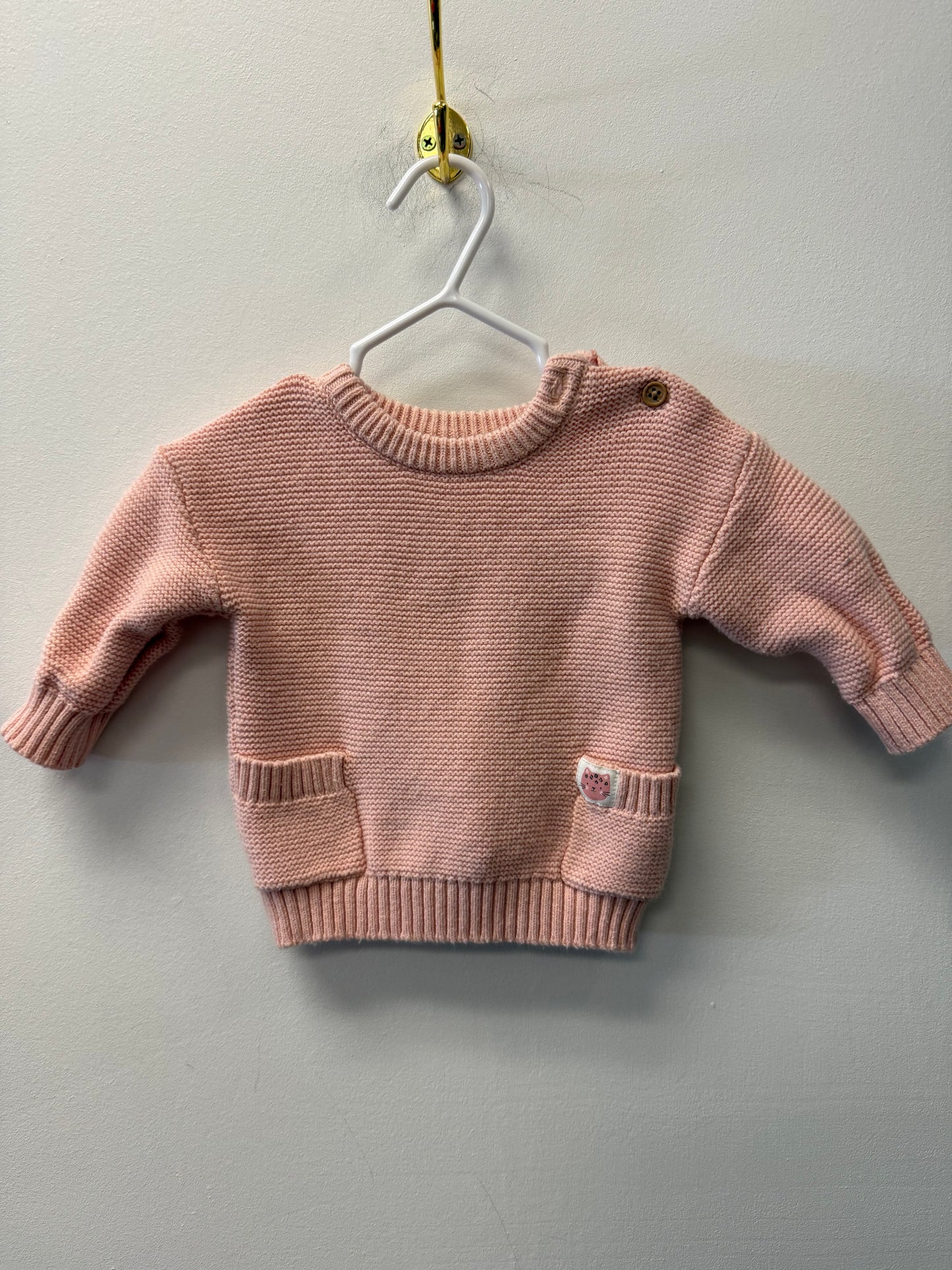 ROCOCO PINK KNIT SWEATER SIZE 3M